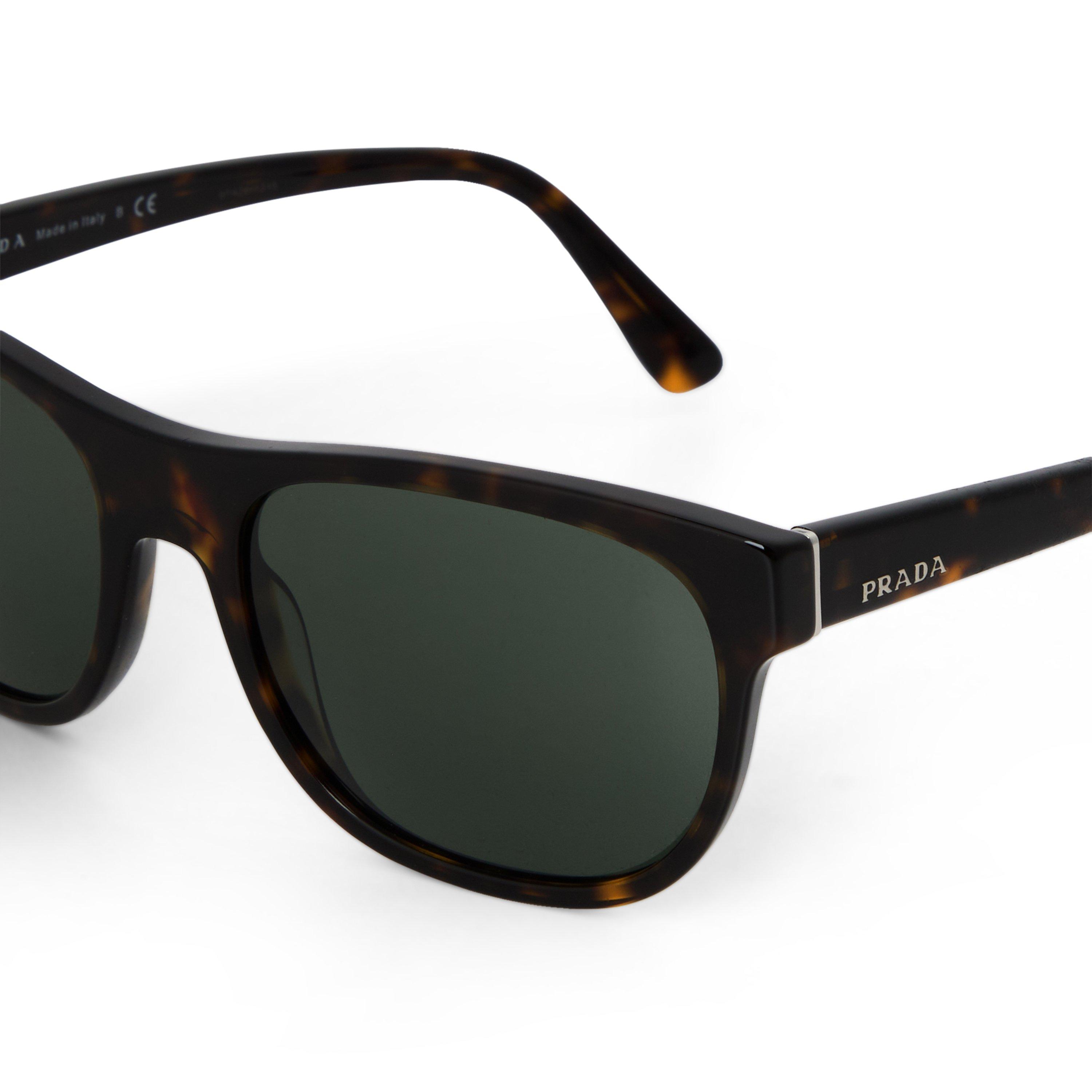 BROWN AND OTHER - Prada - PRADA SQUARE HAVANA GREEN - 3