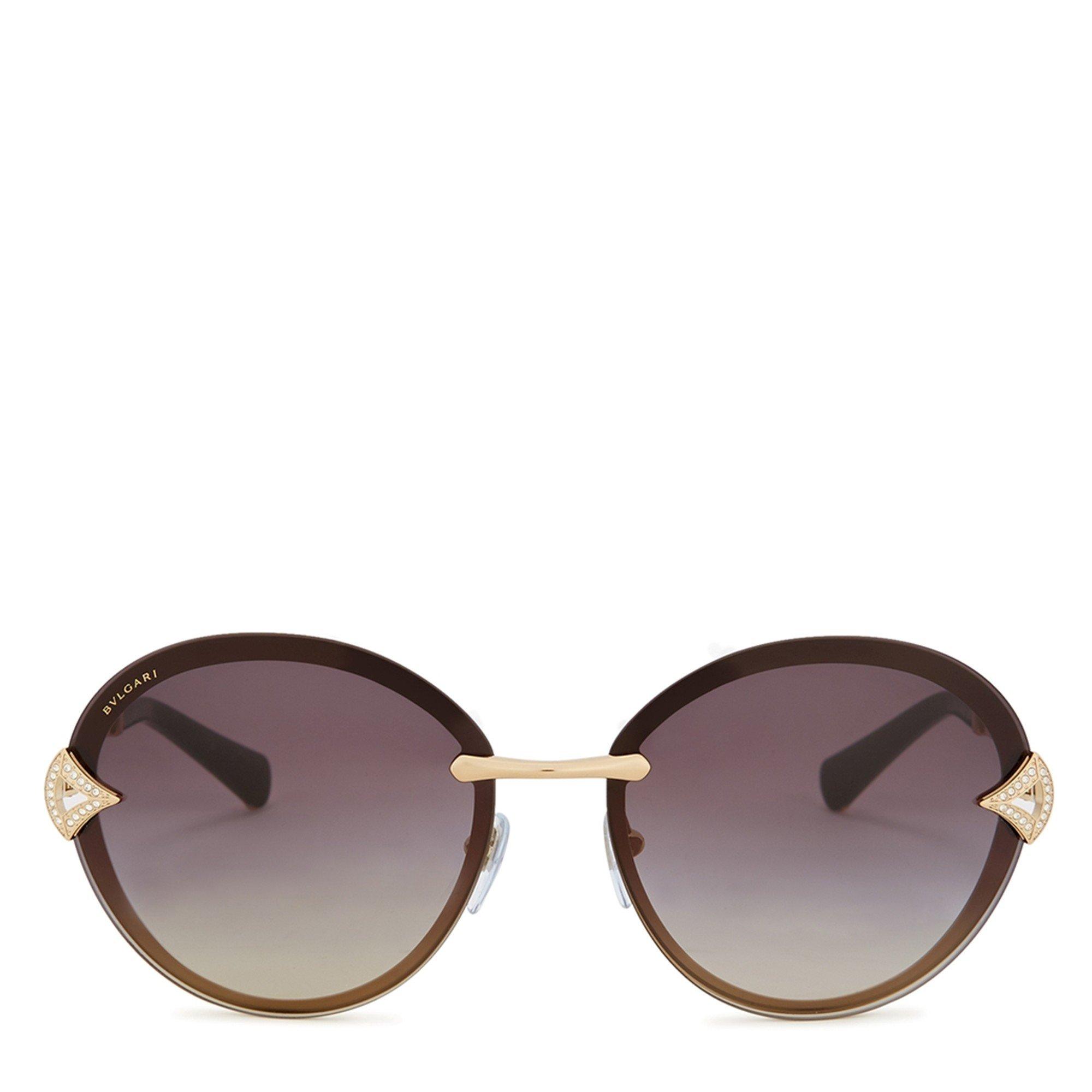 BLACK AND OTHER - Bvlgari - BVL ROUND EMBELLISHED SUNGLASS - 2