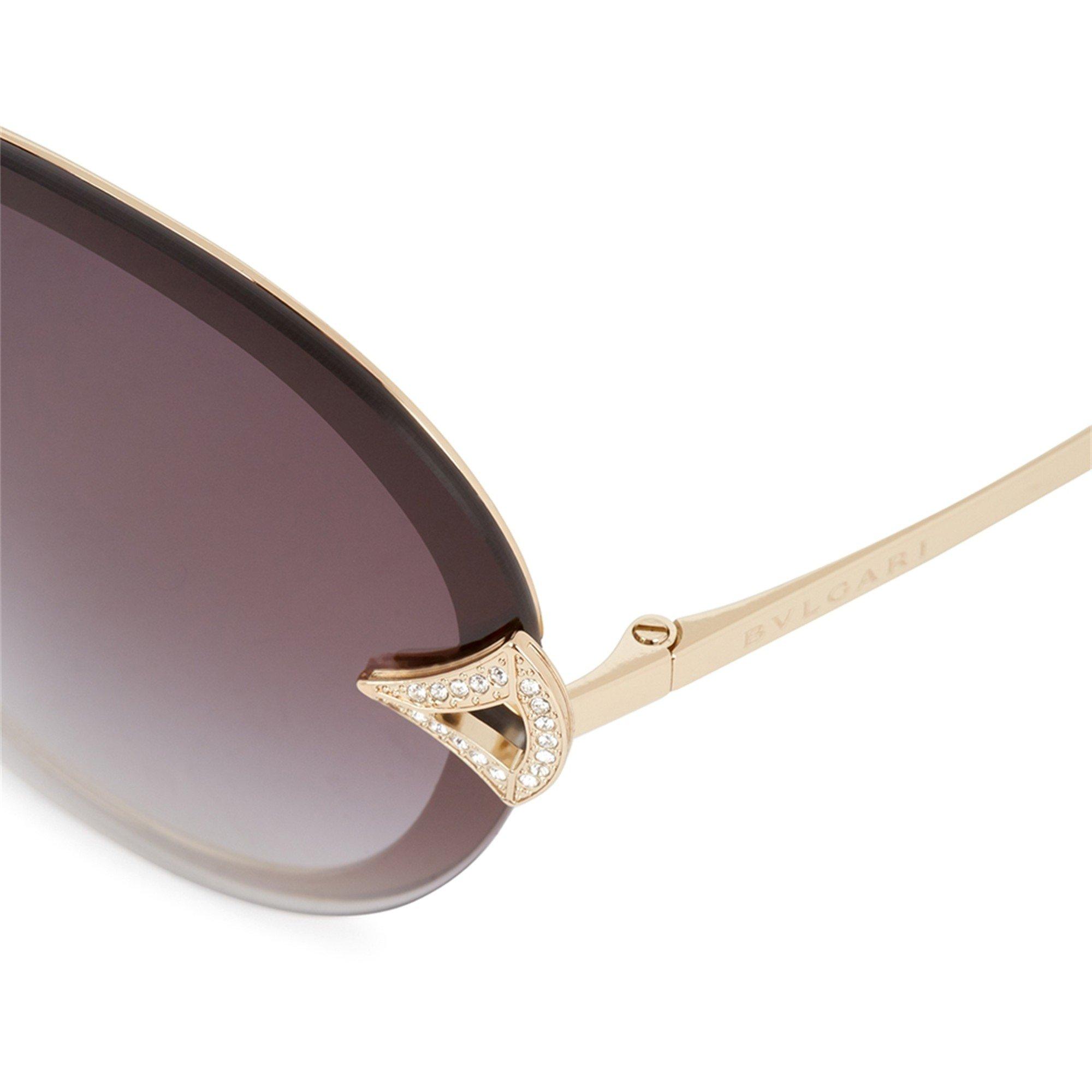 BLACK AND OTHER - Bvlgari - BVL ROUND EMBELLISHED SUNGLASS - 4