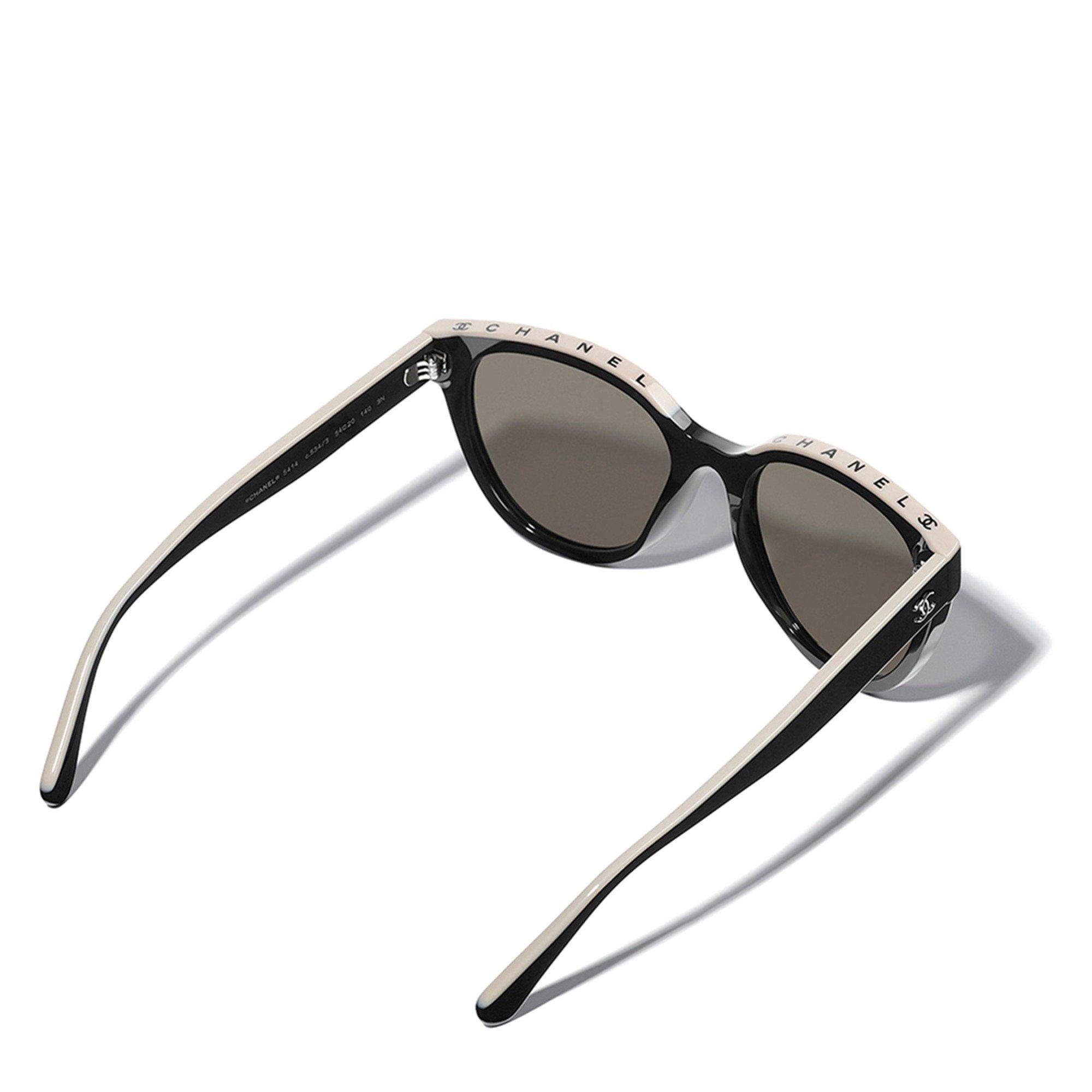 BLACK AND OTHER - CHANEL - CHANEL ROUND BLACK CC SUNGLASS - 4