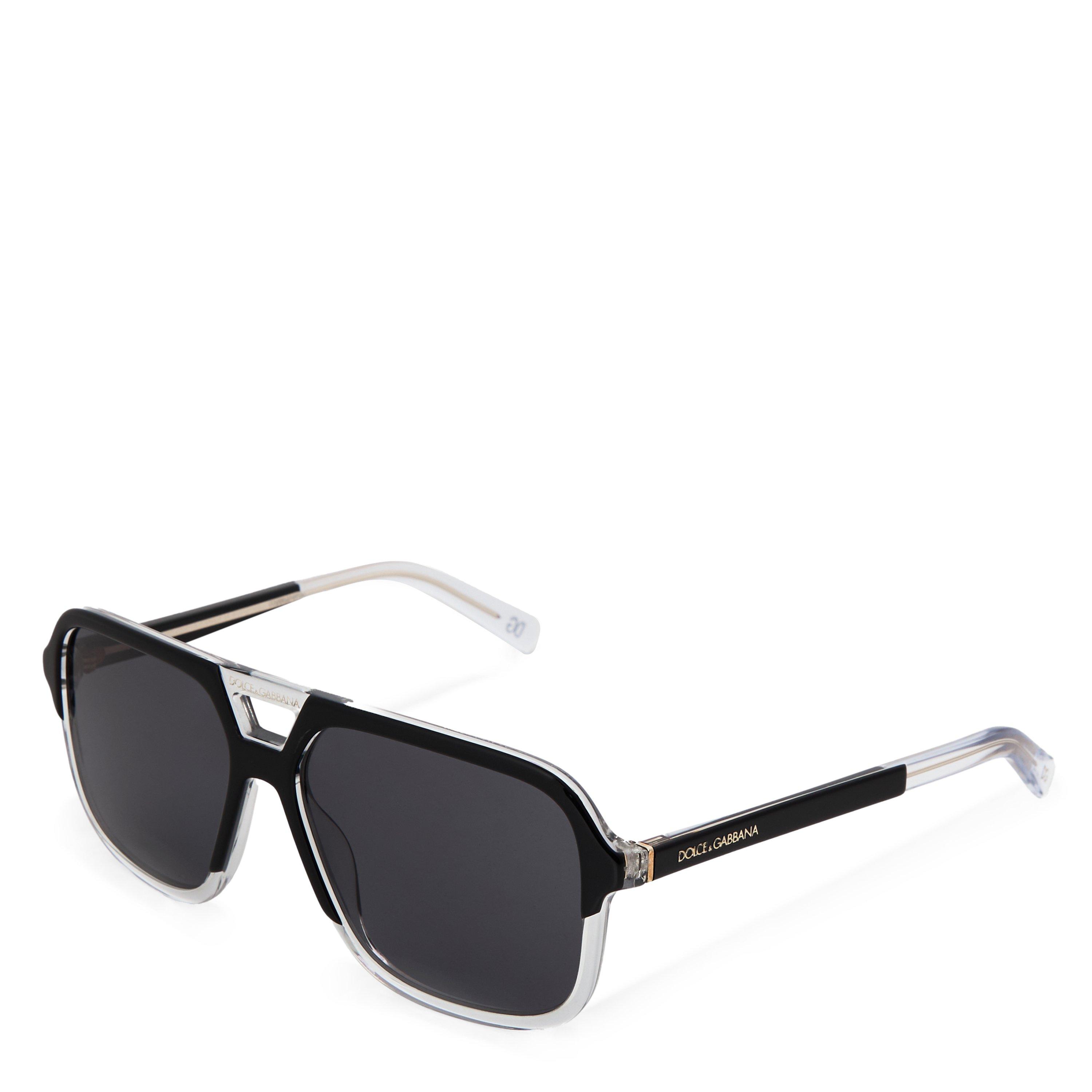 Dolce and Gabbana DG ROUND BLACK GOLD SUNGL