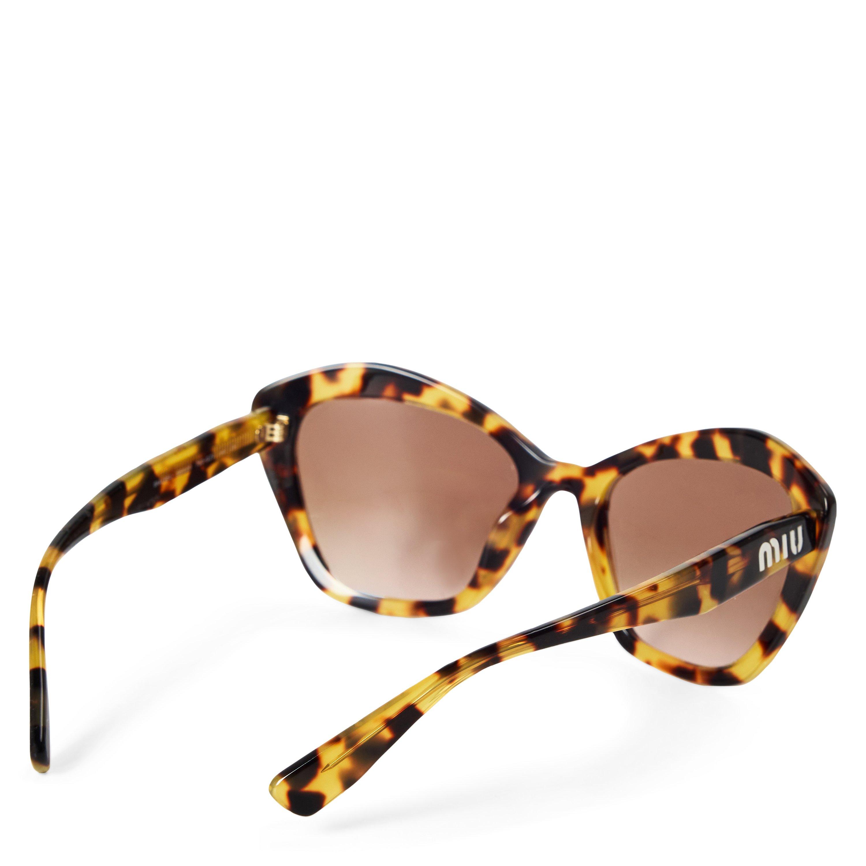 BROWN AND OTHER - Miu Miu - MM CAT EYE HAVANA SUNGLAS - 2