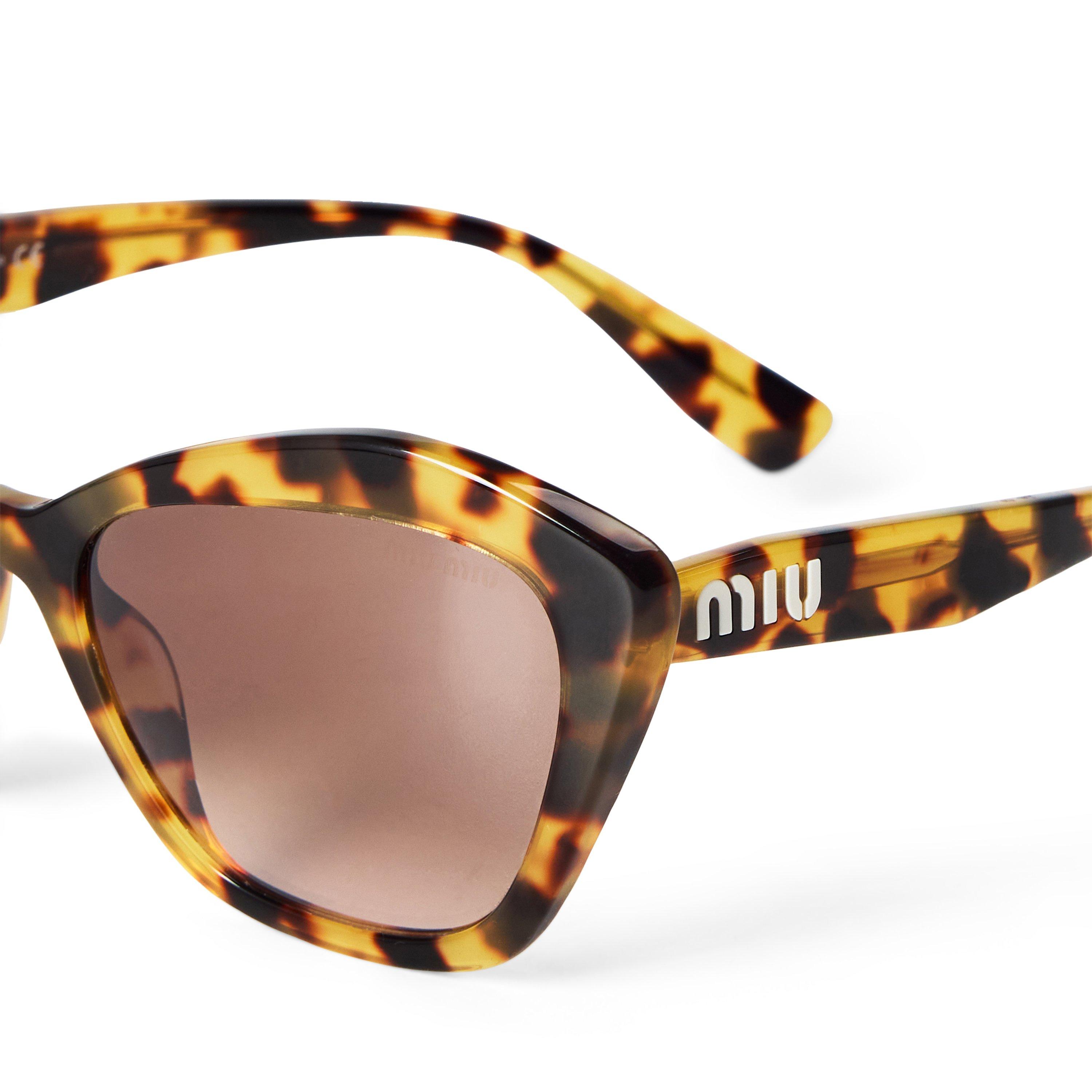 BROWN AND OTHER - Miu Miu - MM CAT EYE HAVANA SUNGLAS - 3