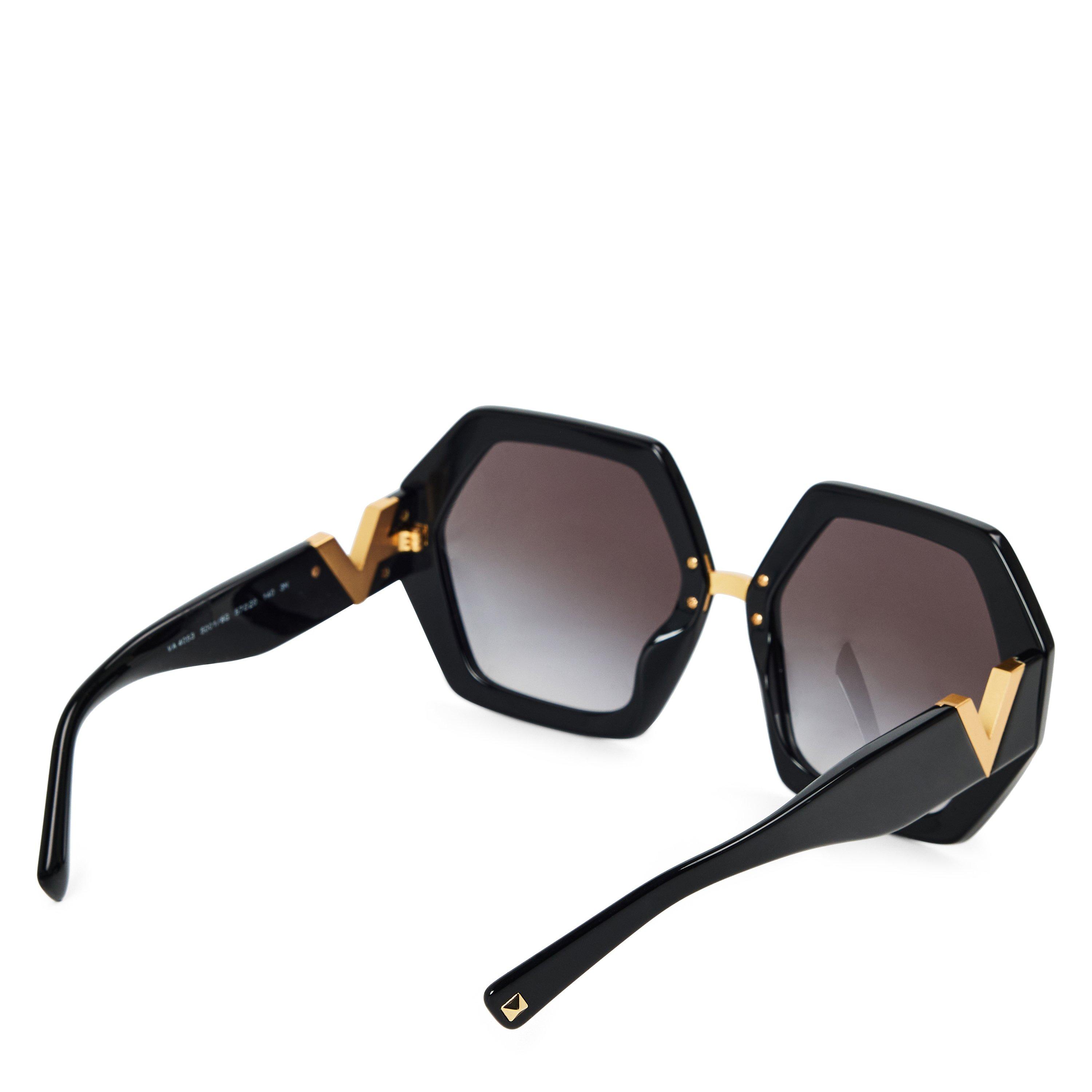 BLACK - Valentino - VLTN OVERSIZED V SUNGLASS - 2
