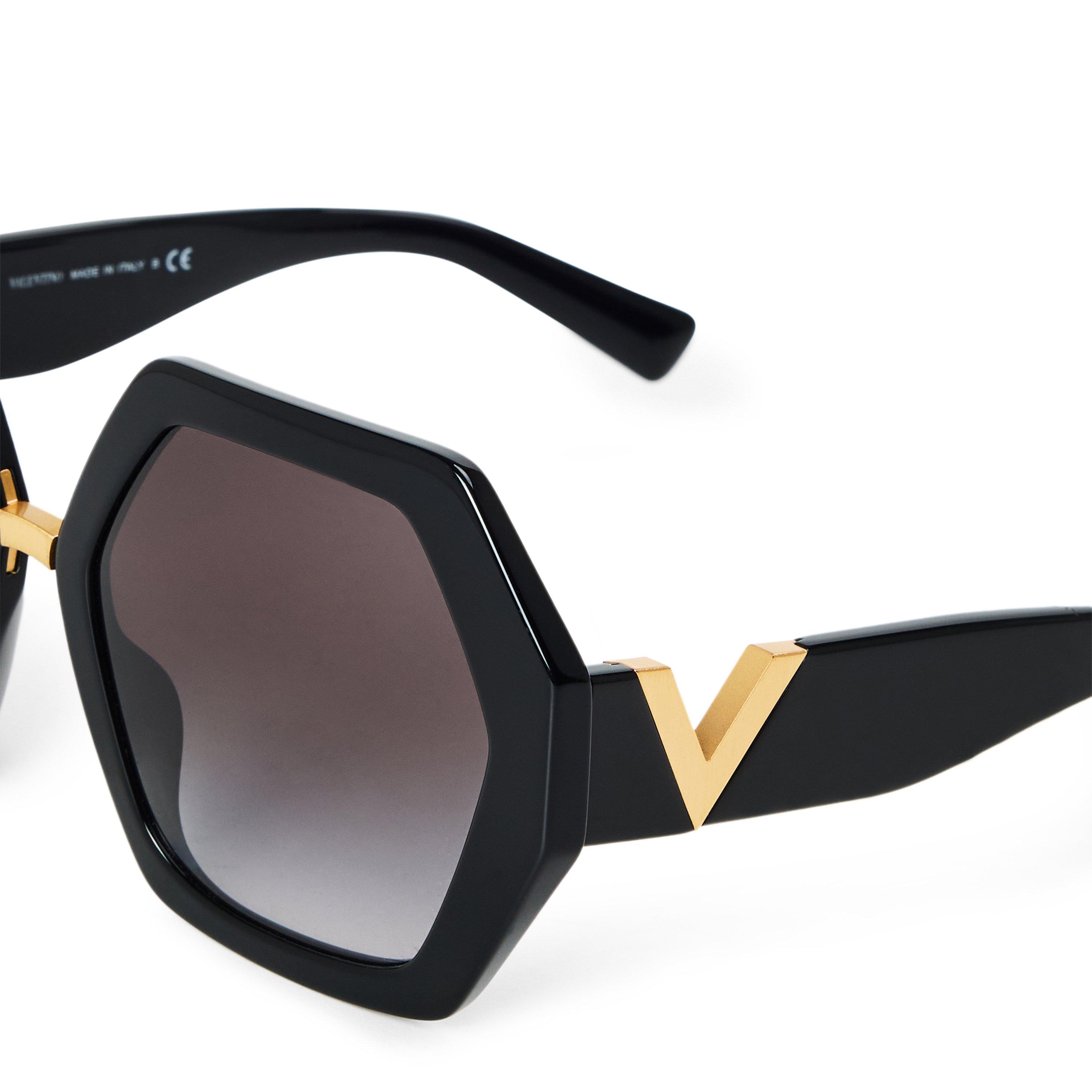 BLACK - Valentino - VLTN OVERSIZED V SUNGLASS - 3