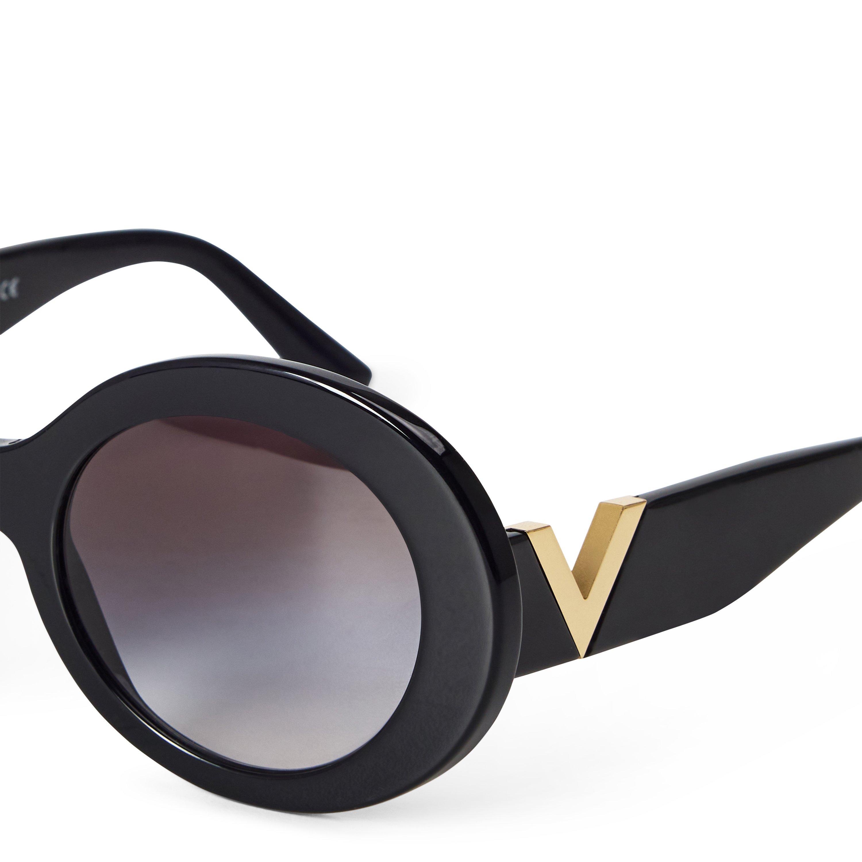 BLACK - Valentino - VLTN ROUND V BLACK SUNGLA - 3