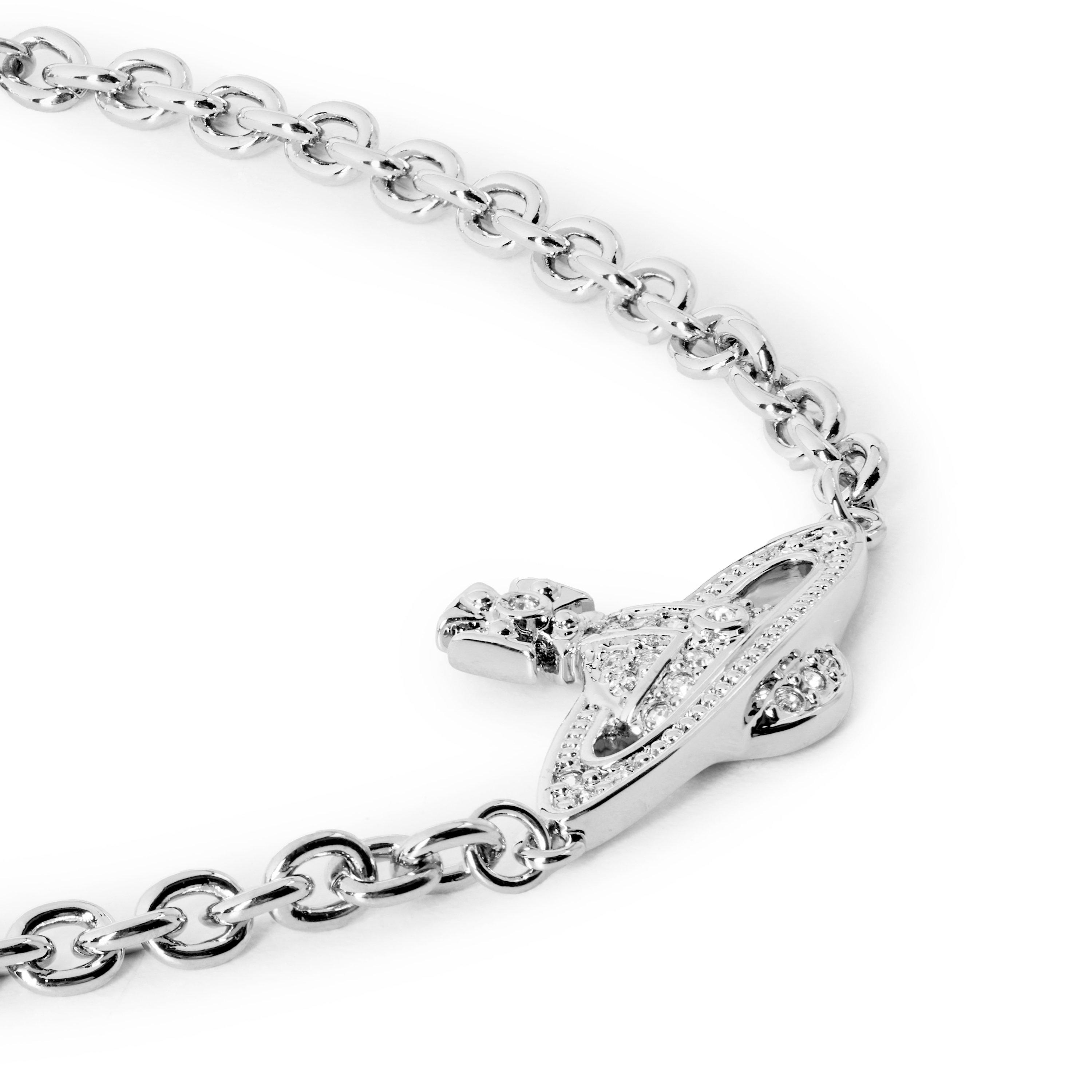 SILVER - Vivienne Westwood - Men's Mini Bas Relief Chain Bracelet - 2