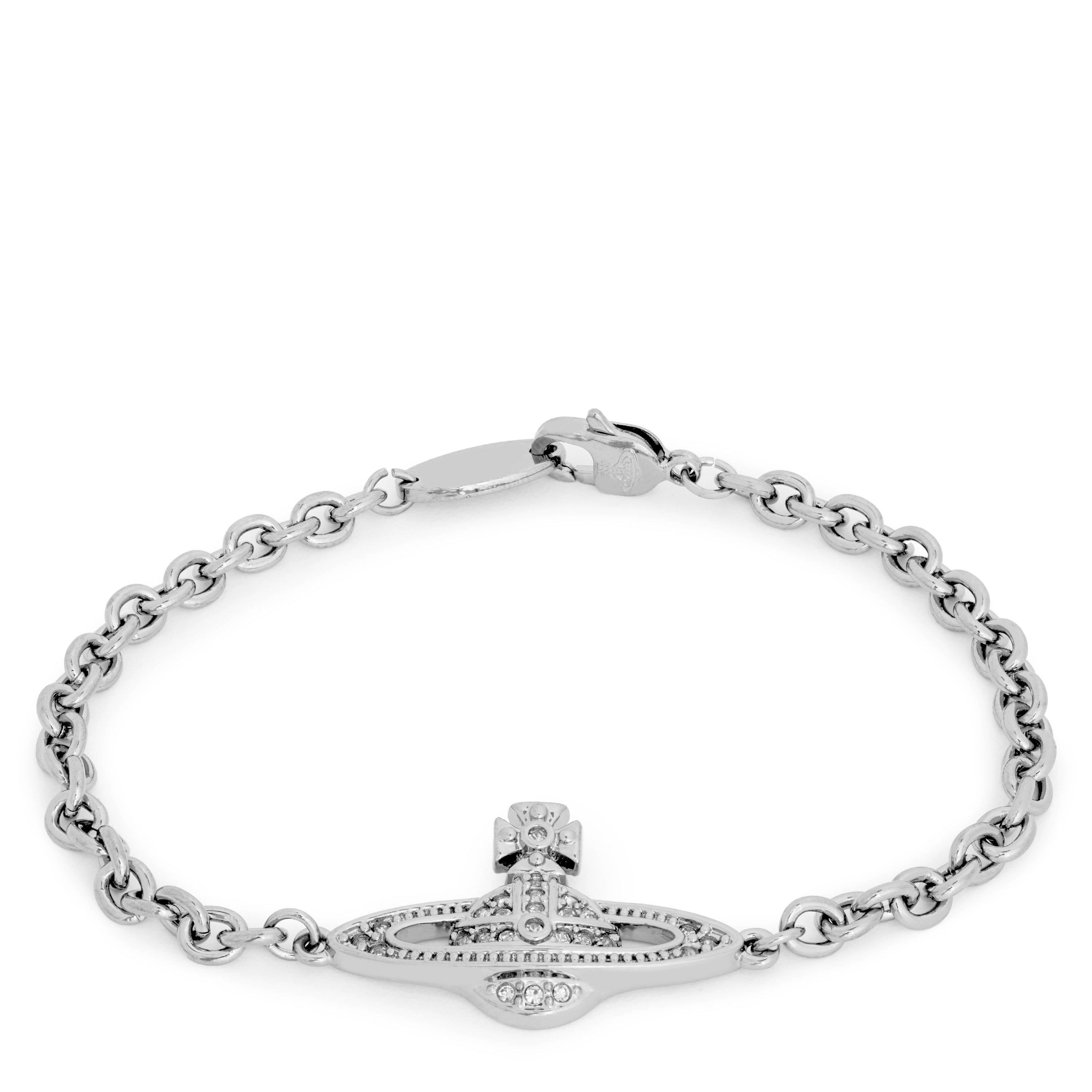 SILVER - Vivienne Westwood - Men's Mini Bas Relief Silver Chain Bracelet - 1