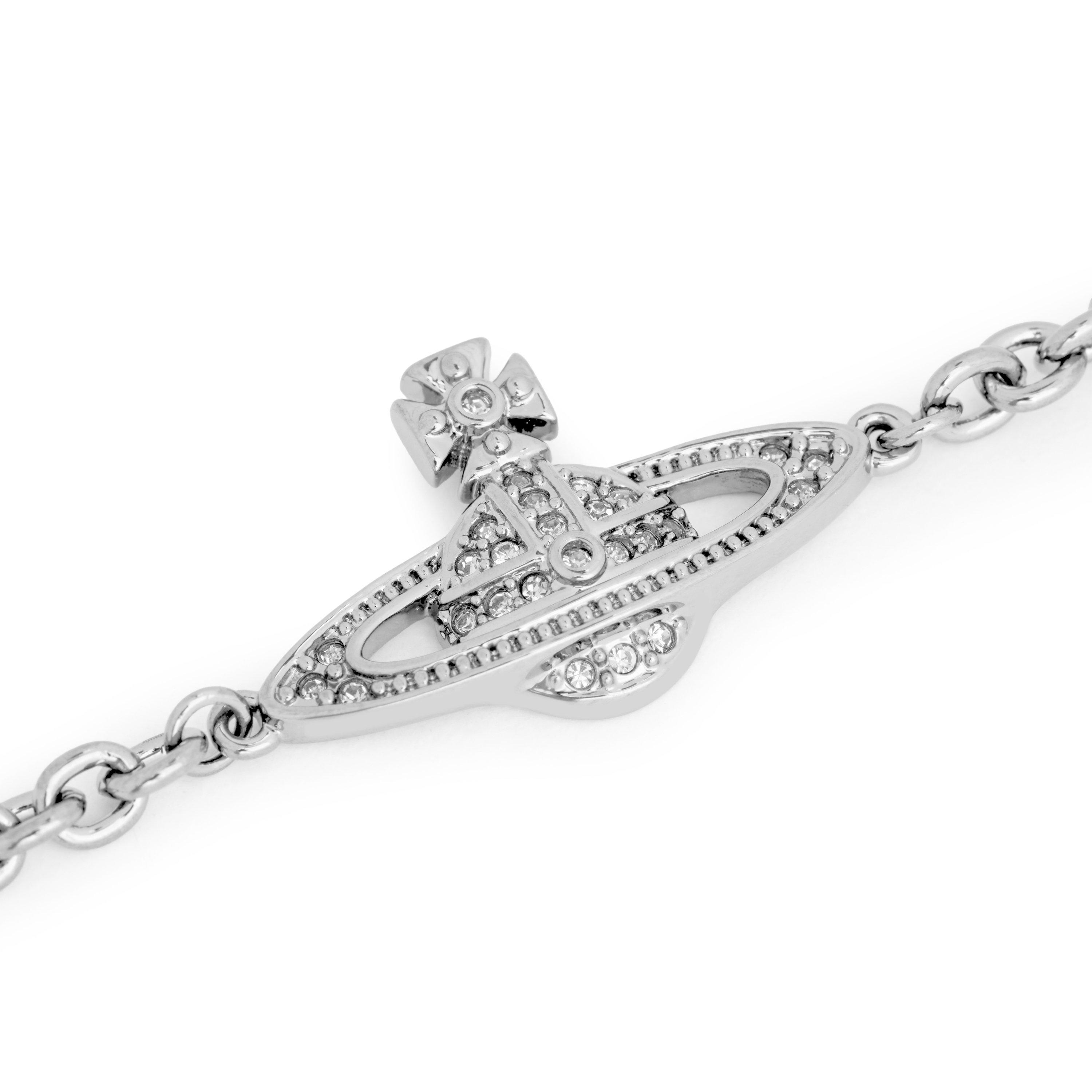 SILVER - Vivienne Westwood - Men's Mini Bas Relief Silver Chain Bracelet - 2