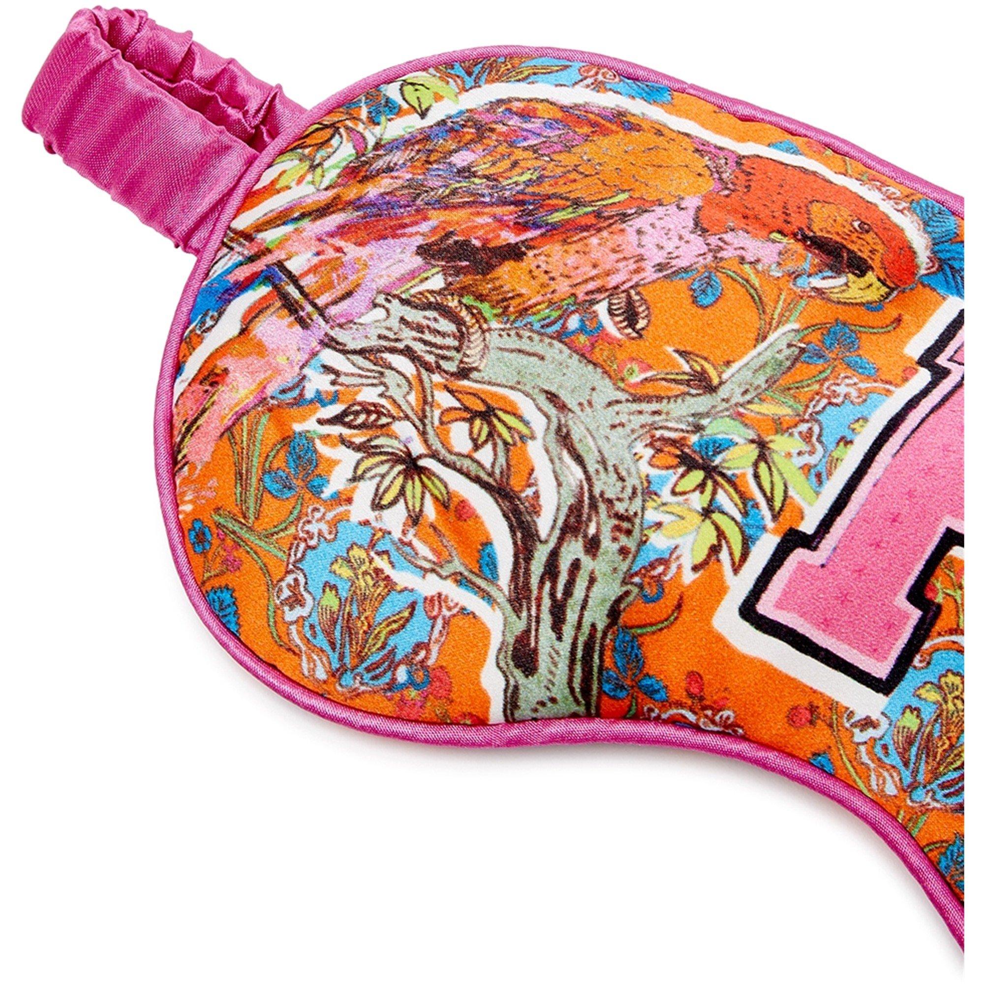 PINK AND OTHER - Jessica Russell Flint - P FOR PARROT SILK EYEMASK - 3