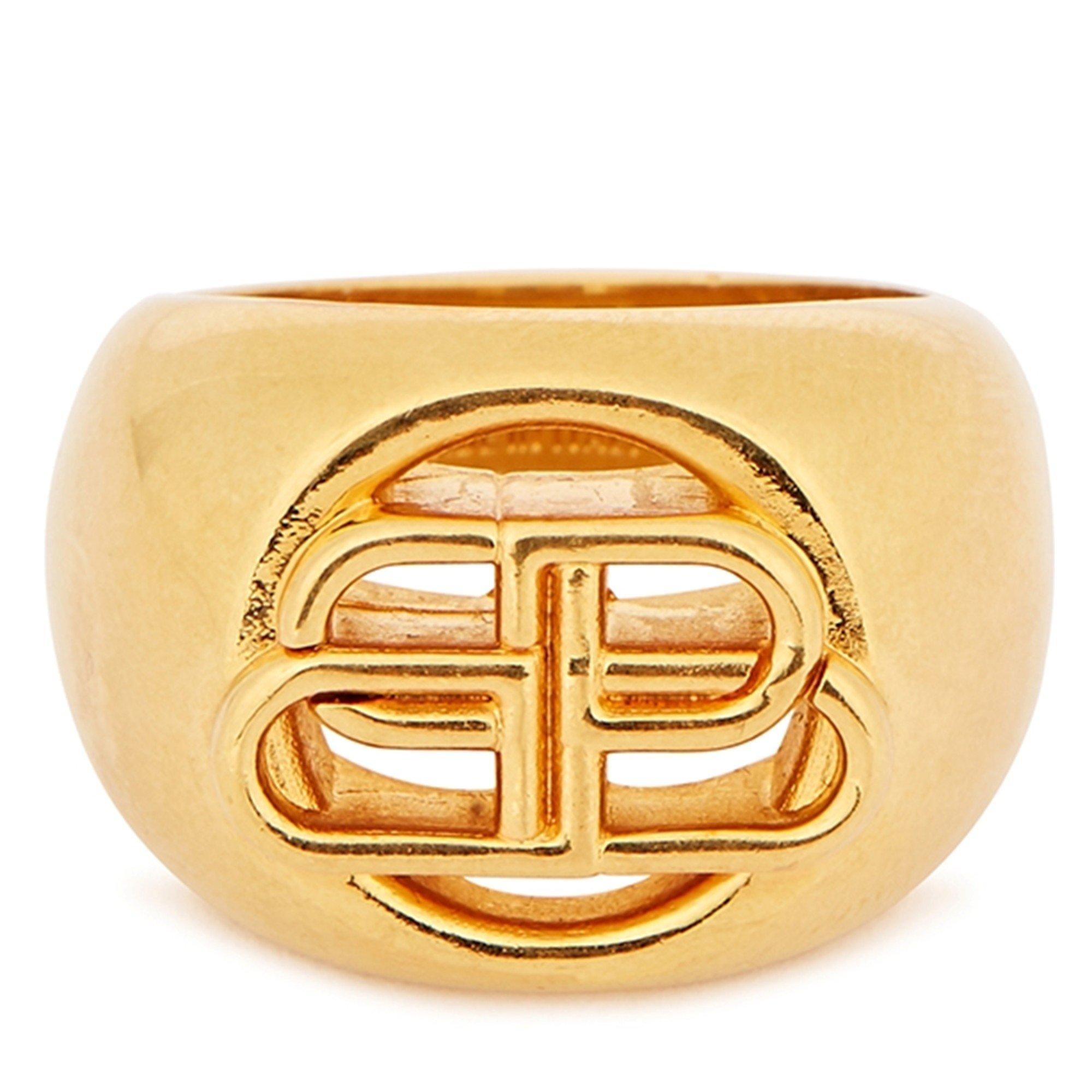 GOLD - Balenciaga - BB SIGNET RING - 1