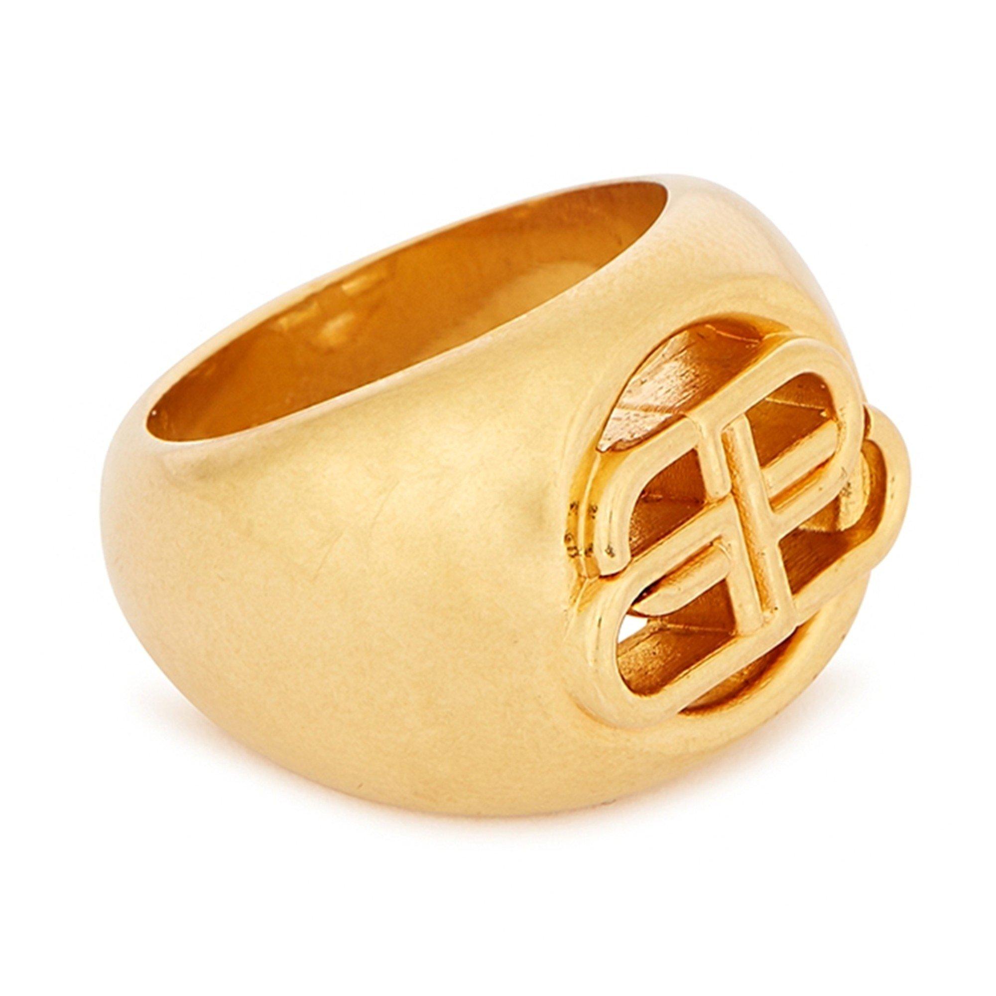 GOLD - Balenciaga - BB SIGNET RING - 2
