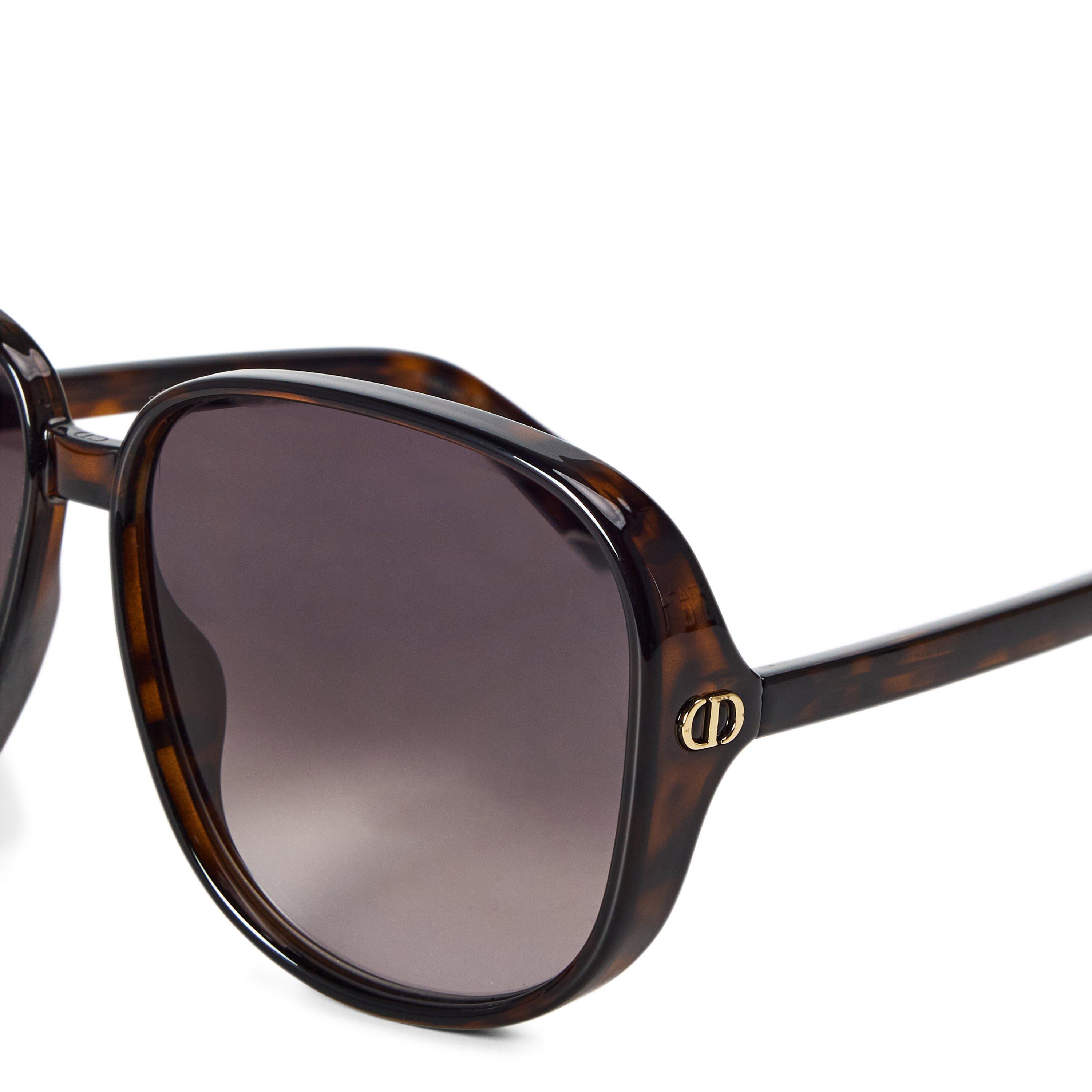 DARK BROWN - DIOR - D F ACETATE OVERSIZED SG - 3