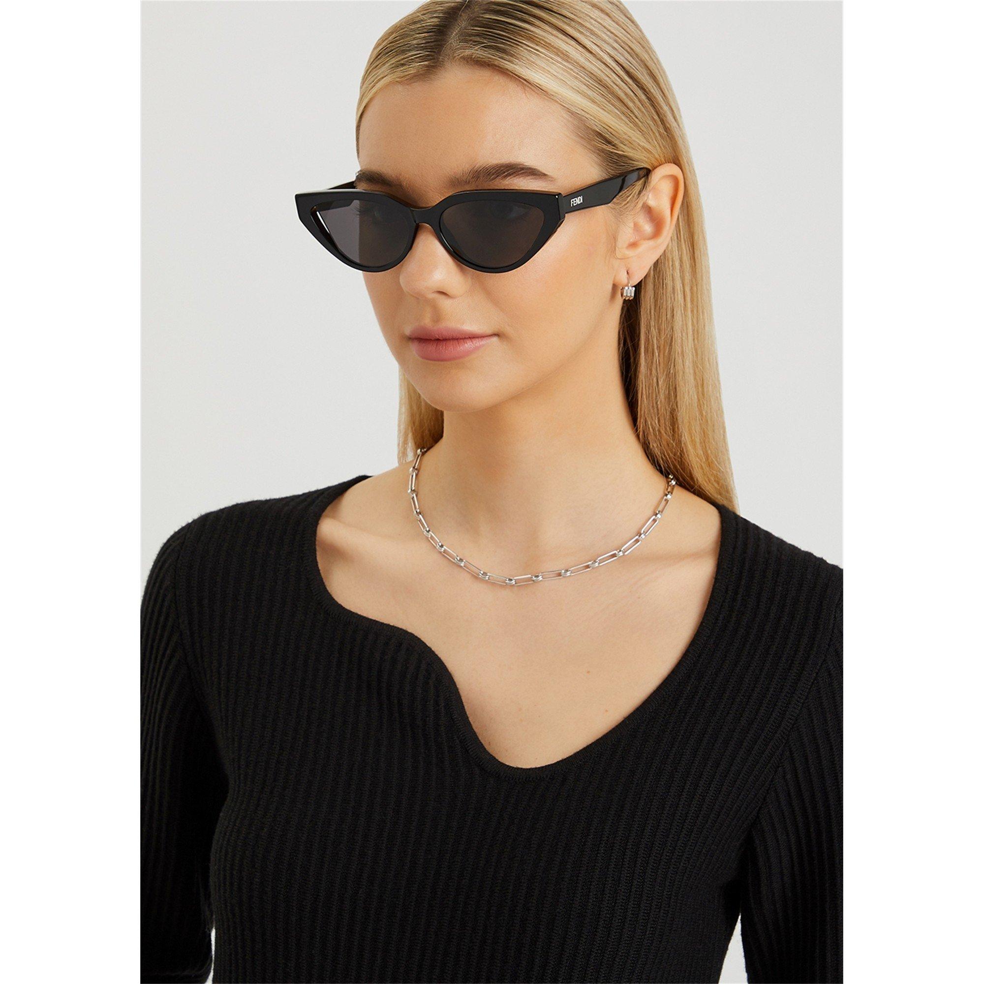 BLACK AND OTHER - Fendi - F F ACETATE CAT EYE SG09 - 3