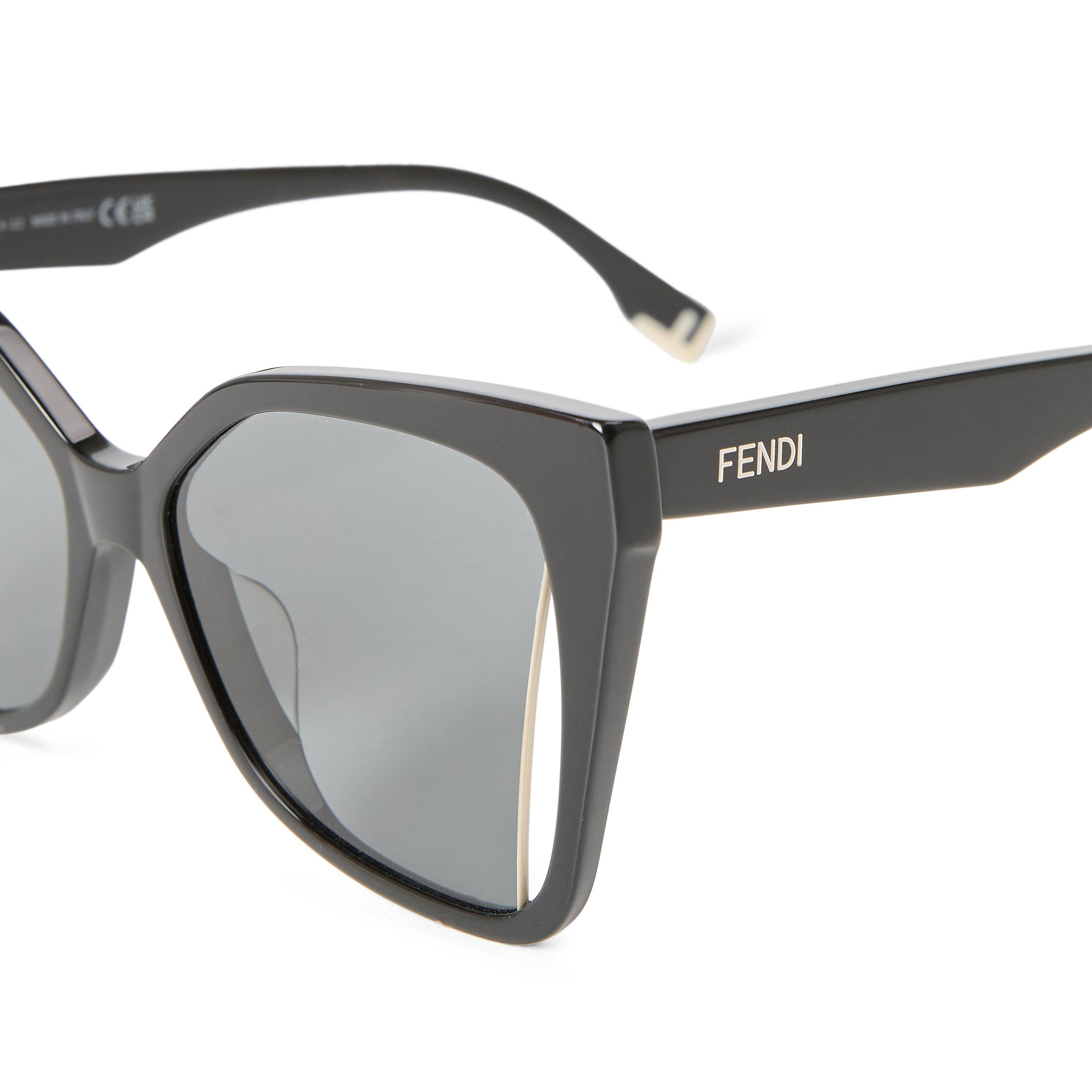 BLACK AND OTHER - Fendi - Women's Acetate Cat-Eye Sunglasses - 3