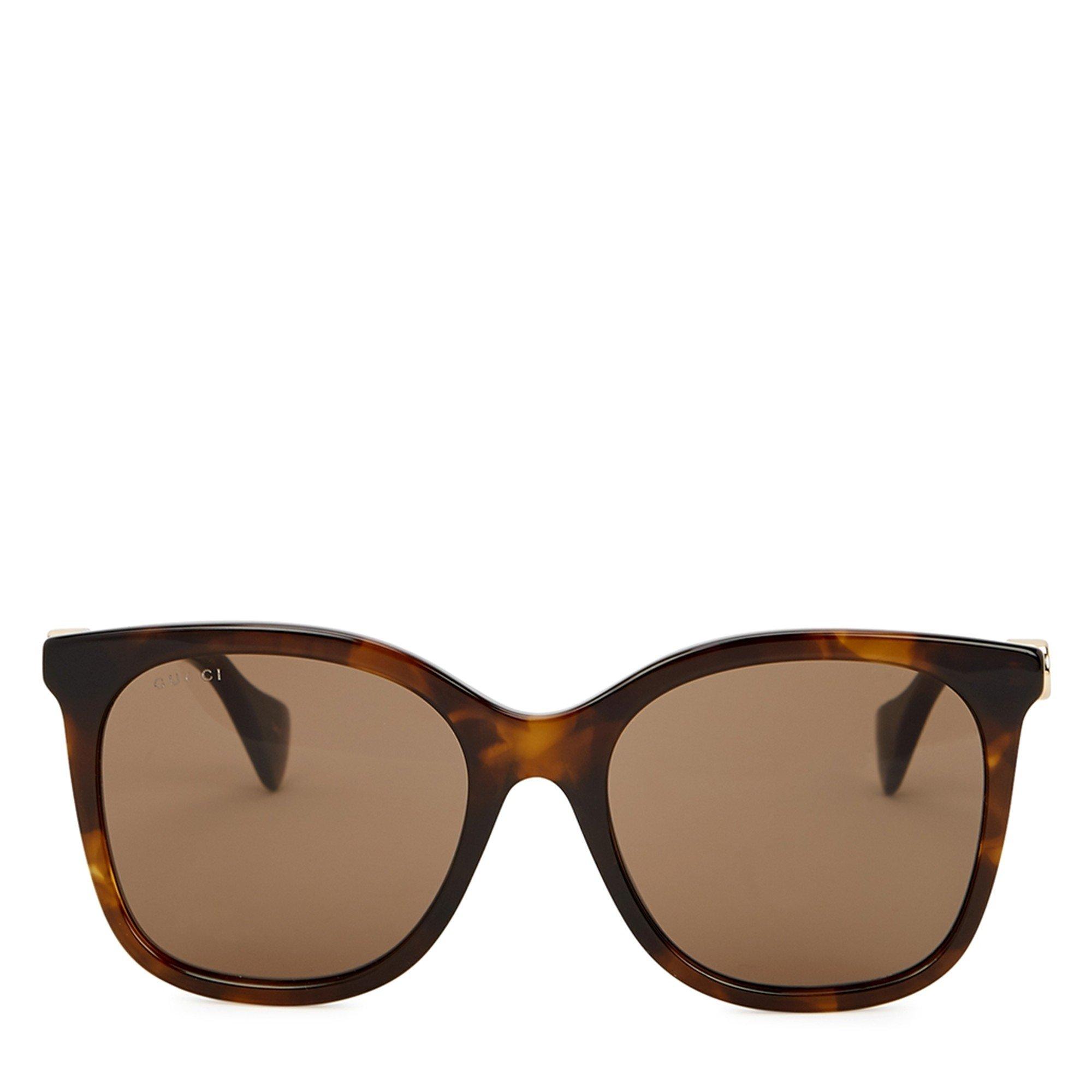 BROWN AND OTHER - Gucci - Women's Acetate Square Sunglasses - 2