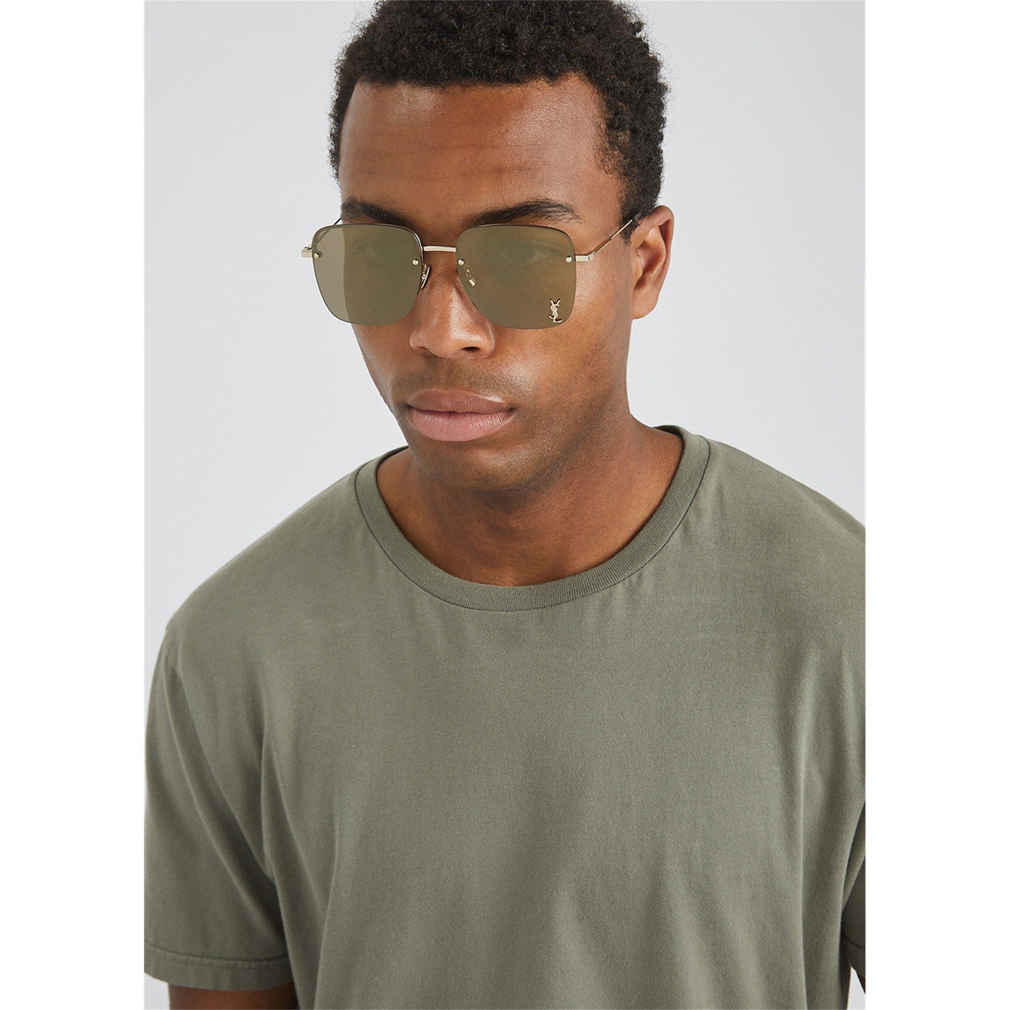 GOLD AND OTHER - Saint Laurent - SL RIMLESS METAL SG - 5
