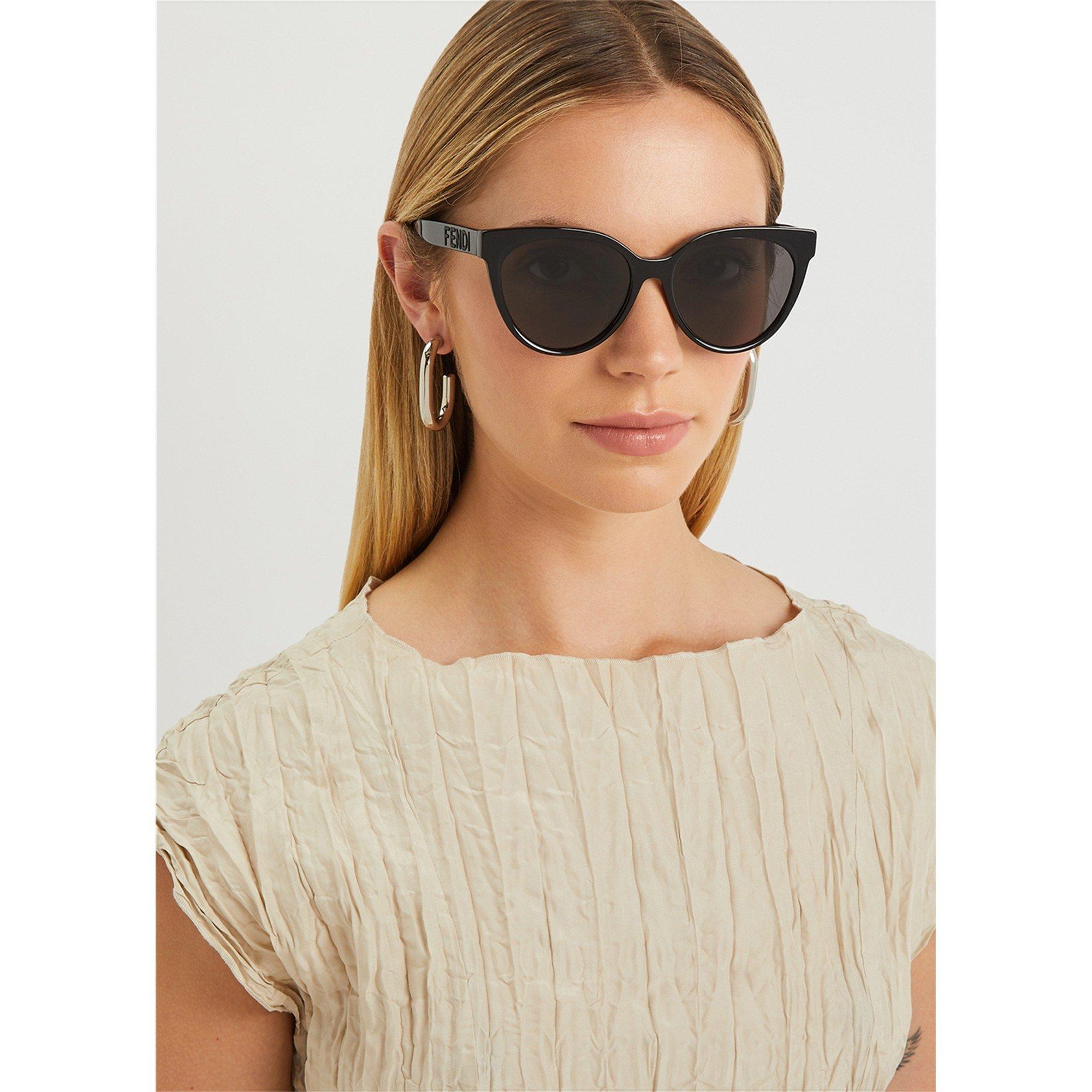 BLACK AND OTHER - Fendi - FEN F ROUND ACETATE SG09 - 3