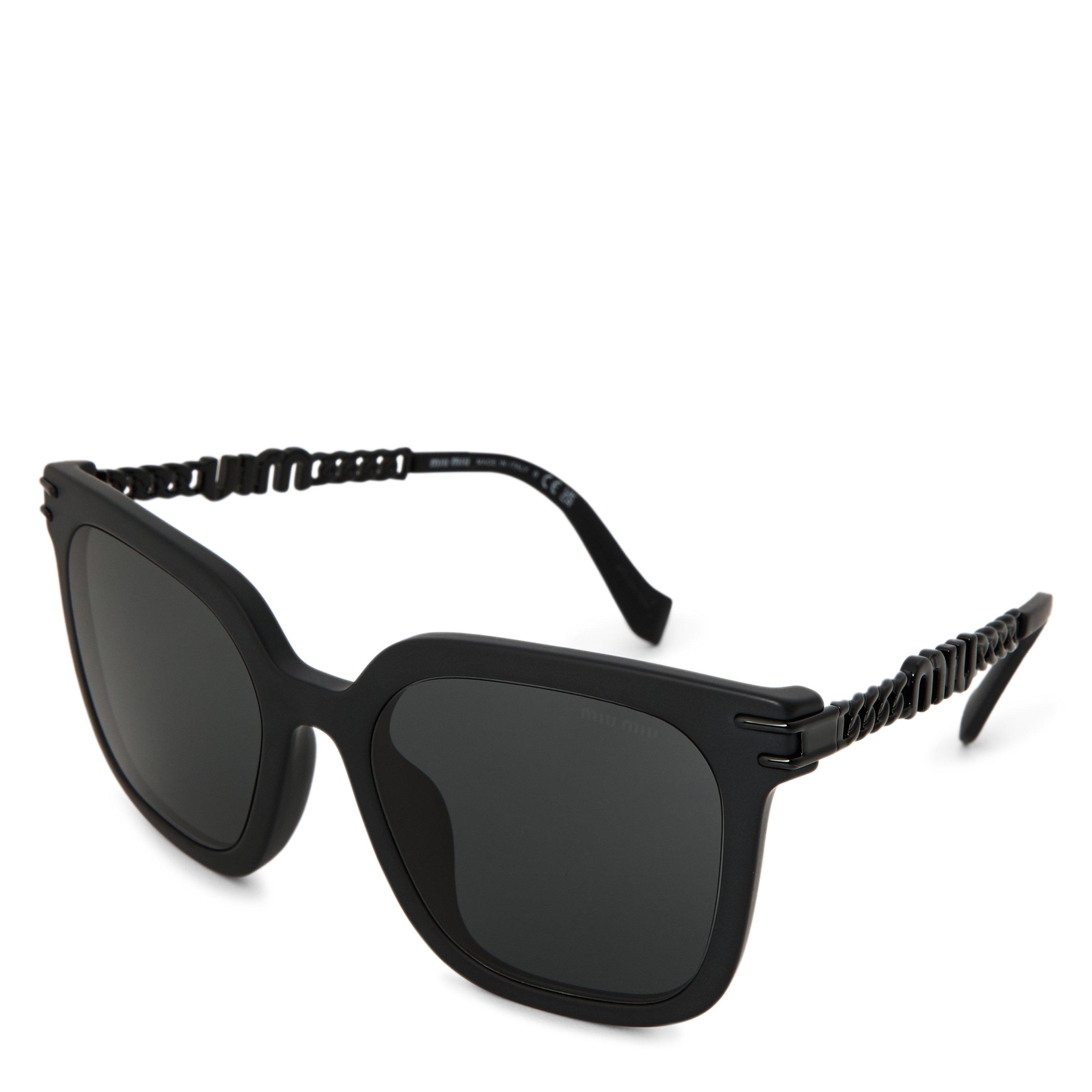 BLACK - Miu Miu - MIU SQUARE ACETATE SG - 1