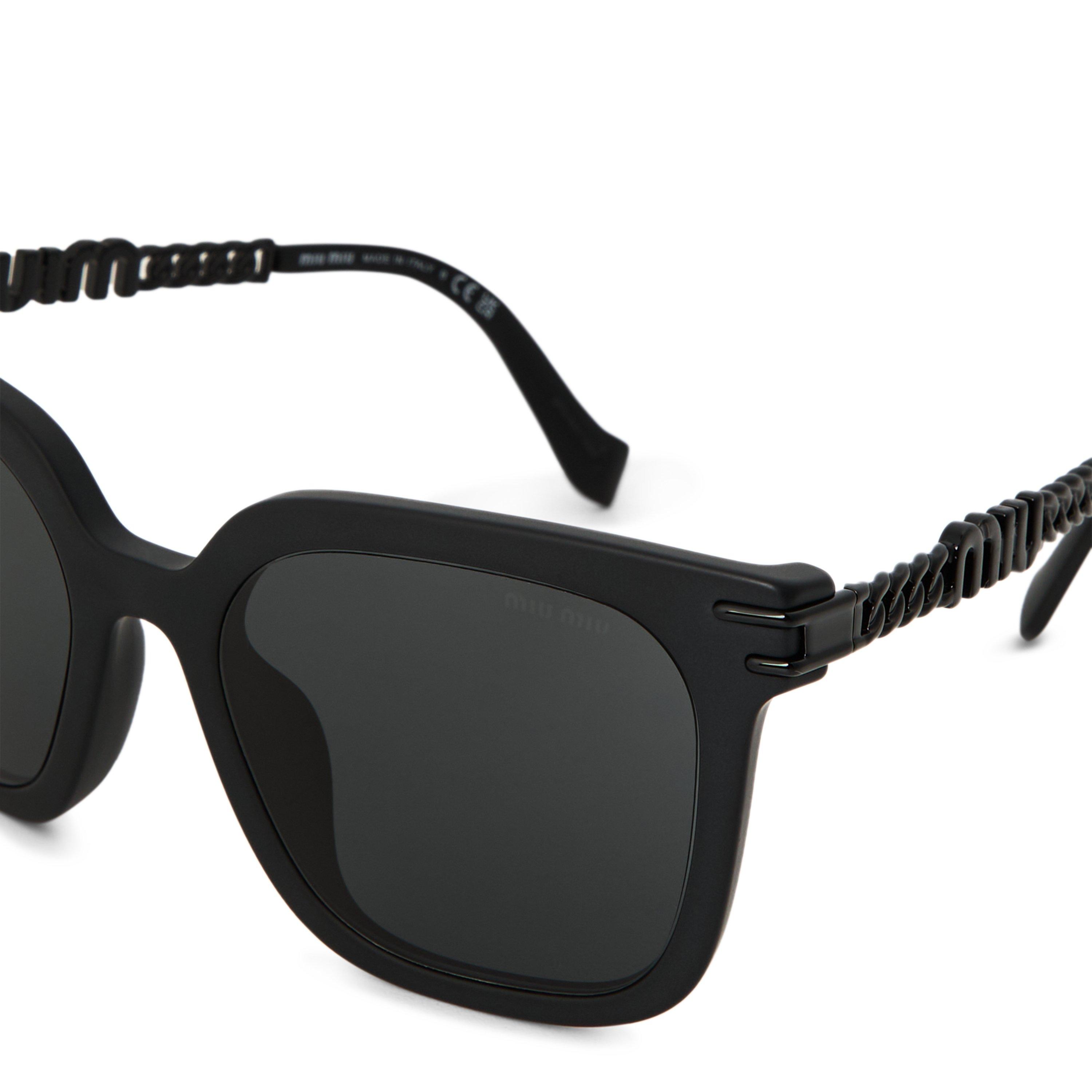 BLACK - Miu Miu - MIU SQUARE ACETATE SG - 3
