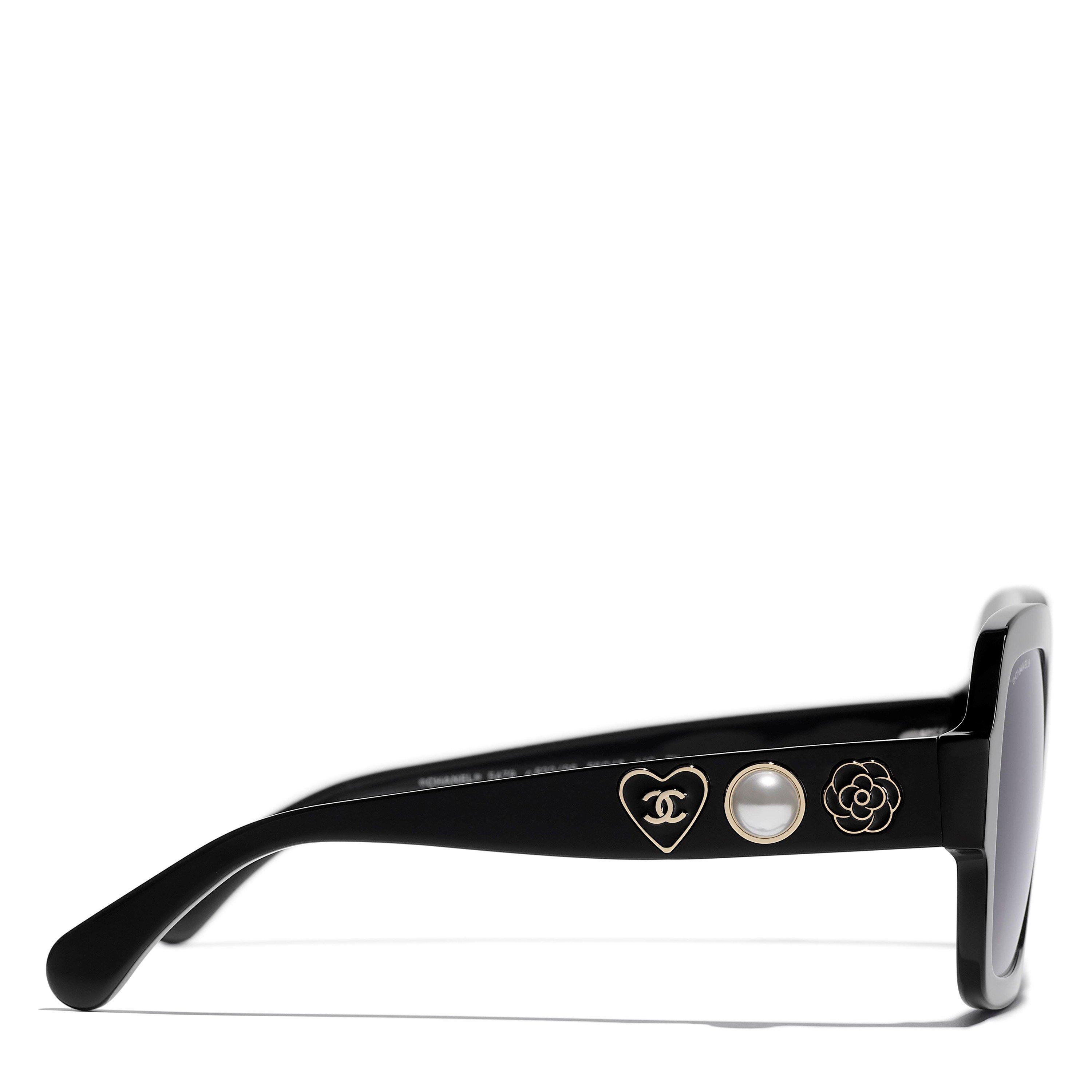 BLACK - CHANEL - CHANEL BUTTERFLY THICK ACETATE - 3