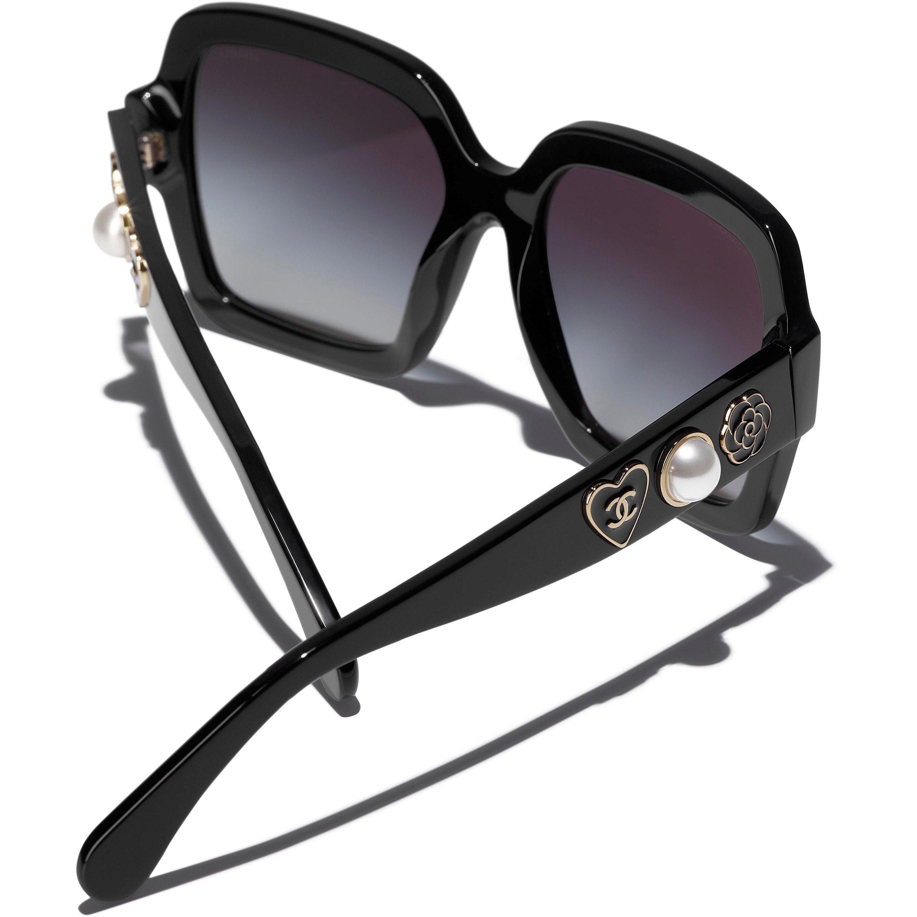 BLACK - CHANEL - CHANEL BUTTERFLY THICK ACETATE - 4