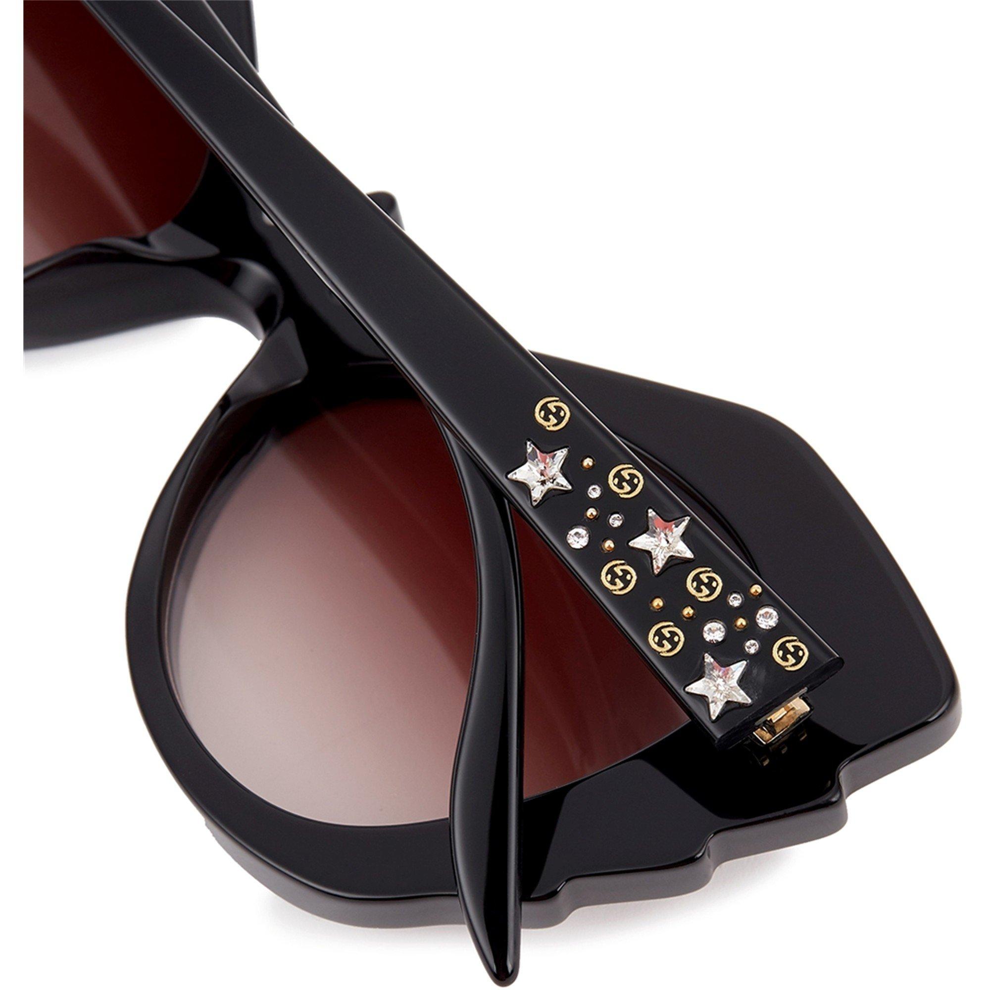 BLACK RED - Gucci - GUC F ADV EMB CAT EYE SG - 5