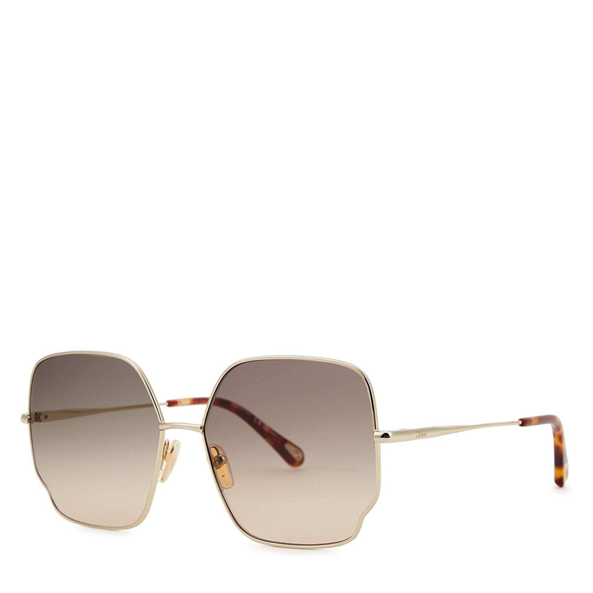 BROWN AND OTHER - Chloe - CHL F OVRSZD SQR METAL SG