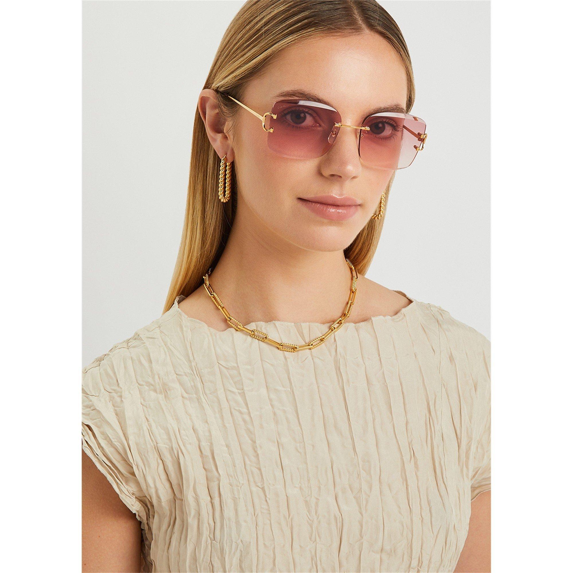 GOLD AND OTHER - Cartier - CTR F SIGNATURE RIMLESS SG - 3