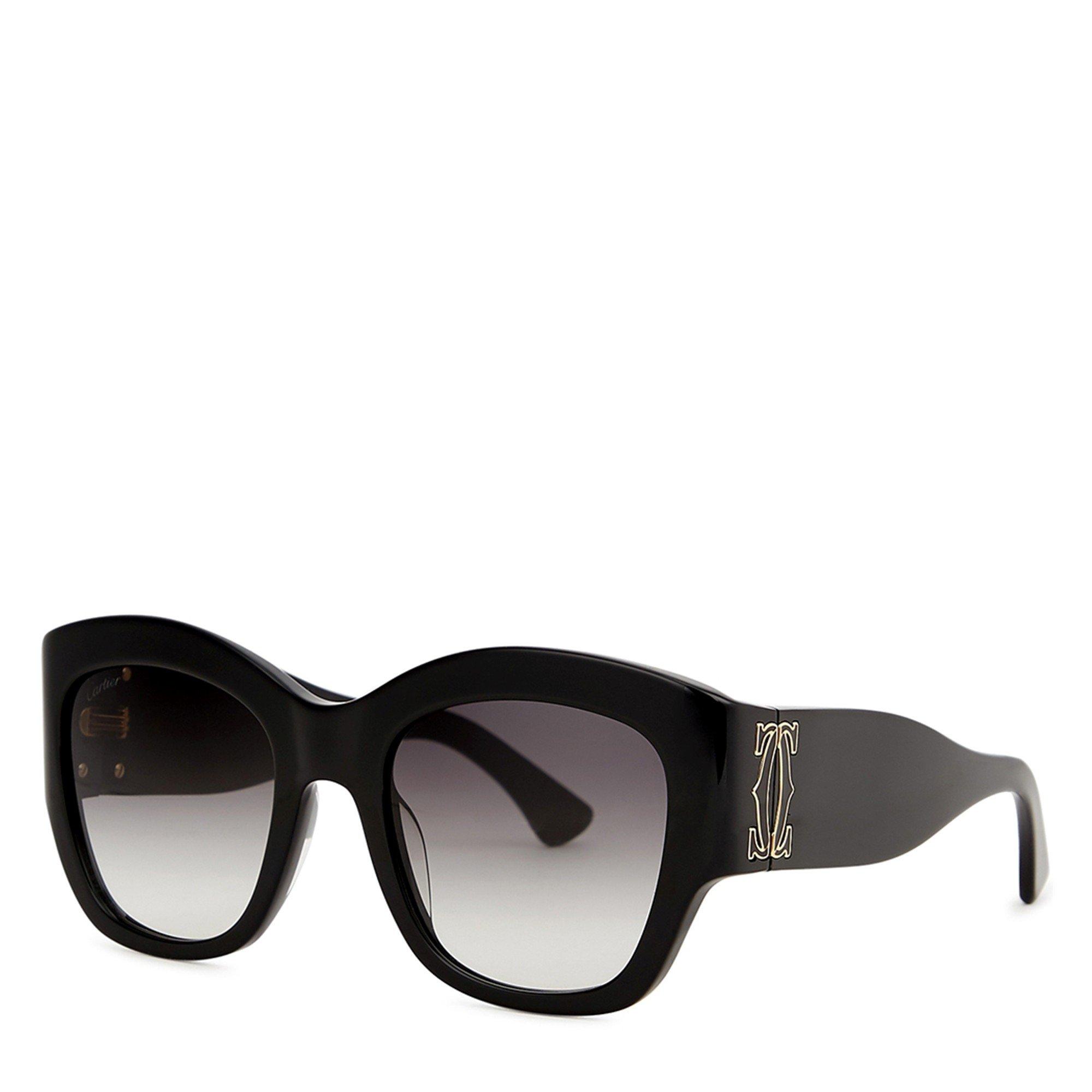 BLACK - Cartier - CTR F SIGNATURE ACETATE OVRSZD - 1