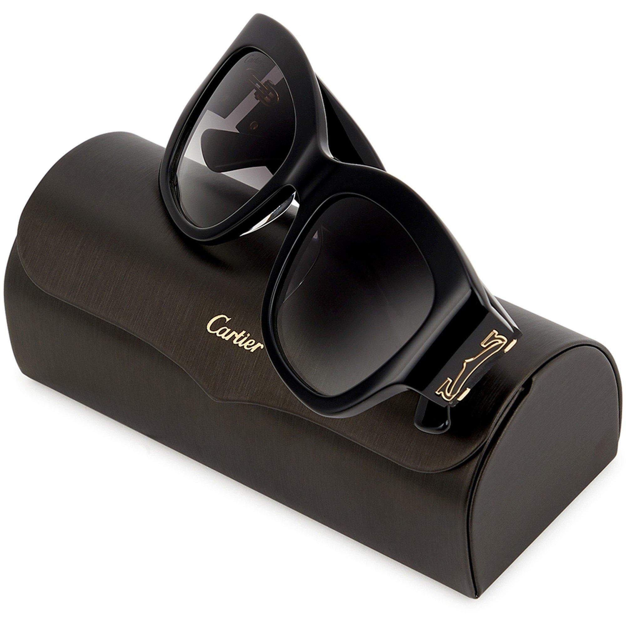 BLACK - Cartier - CTR F SIGNATURE ACETATE OVRSZD - 5