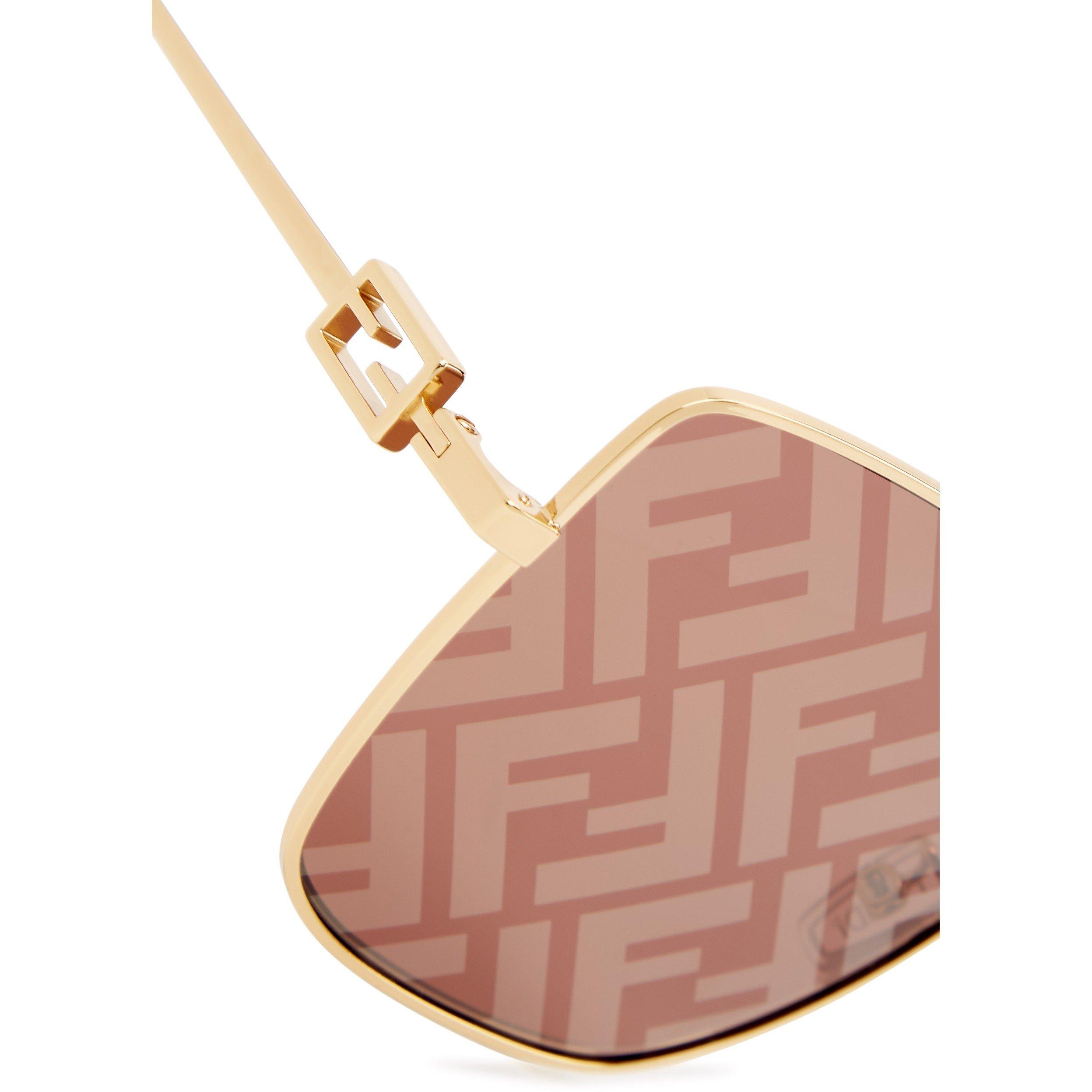 GOLD AND OTHER - Fendi - FEN M SQUARE METAL SG - 4