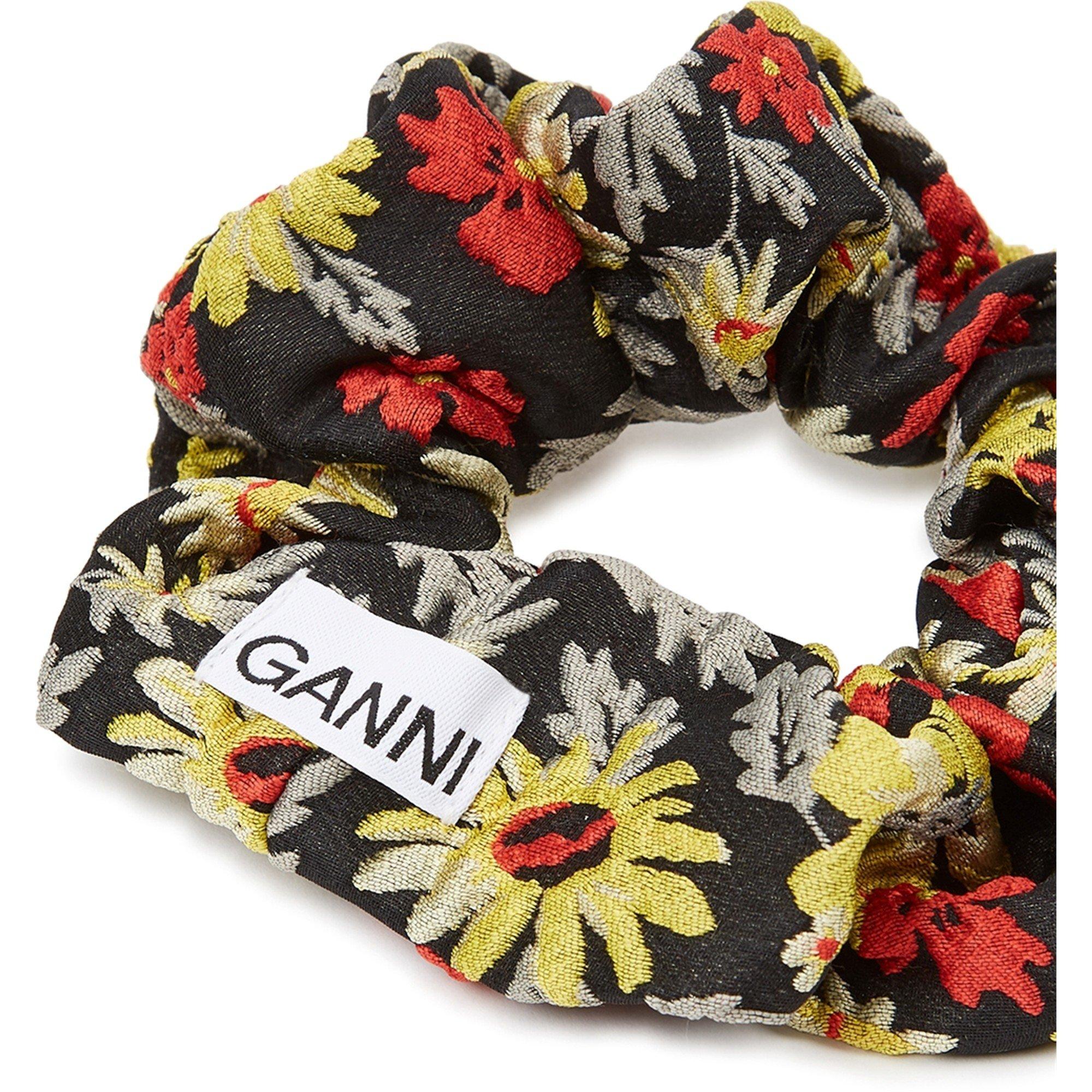BLACK AND OTHER - Ganni - HA JACQUARD SCRUNCHIE - 2