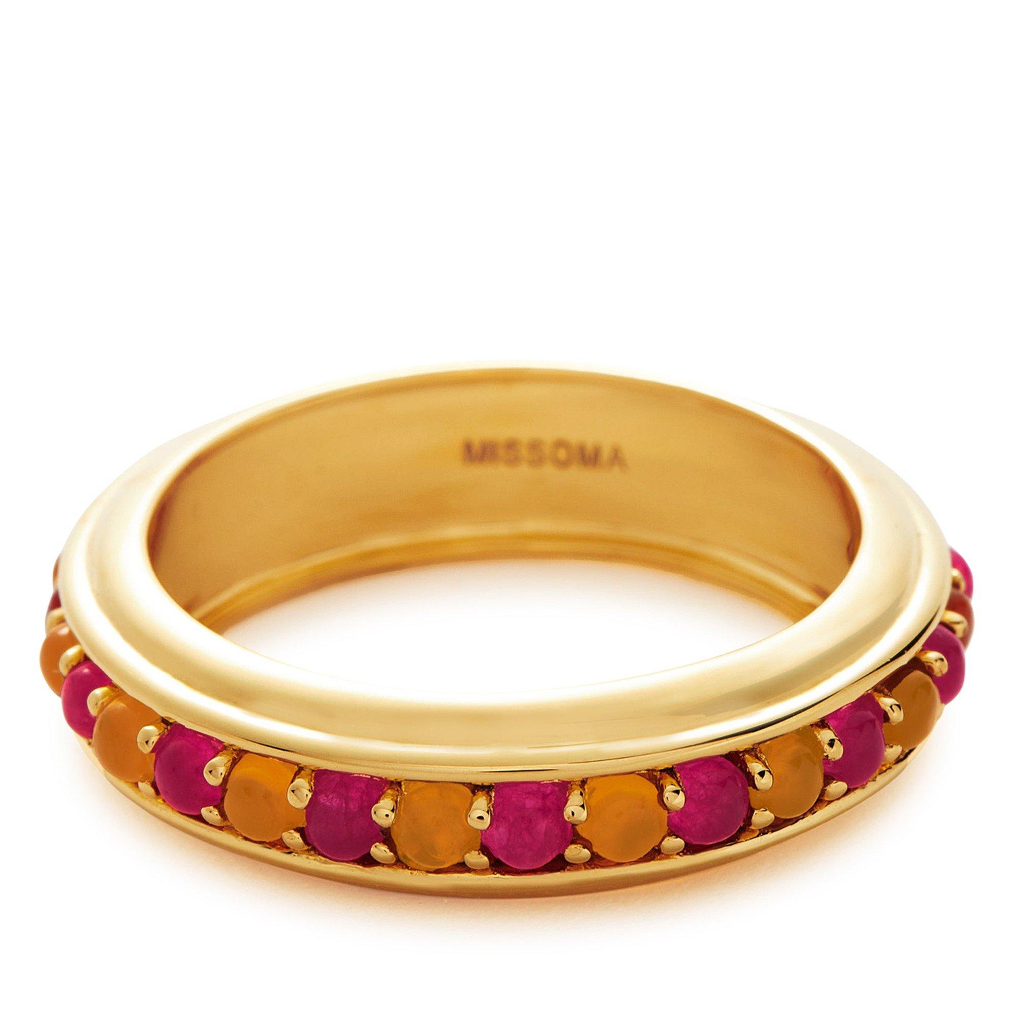 GOLD AND OTHER - Missoma - RING PINK QUARTZ09 - 1