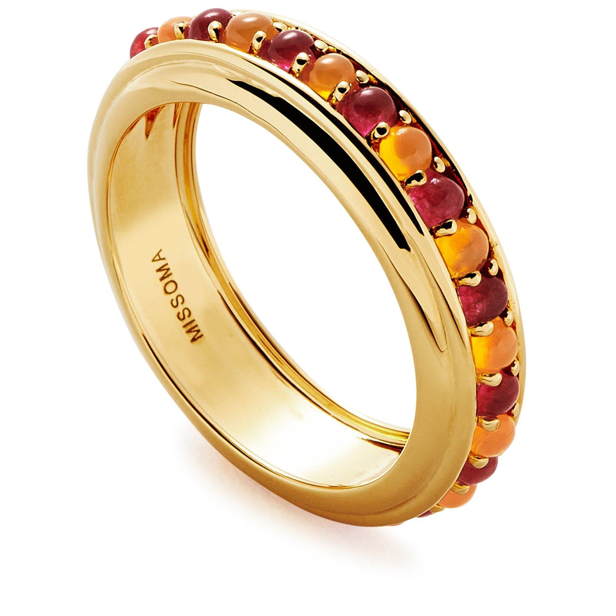 GOLD AND OTHER - Missoma - RING PINK QUARTZ09 - 2