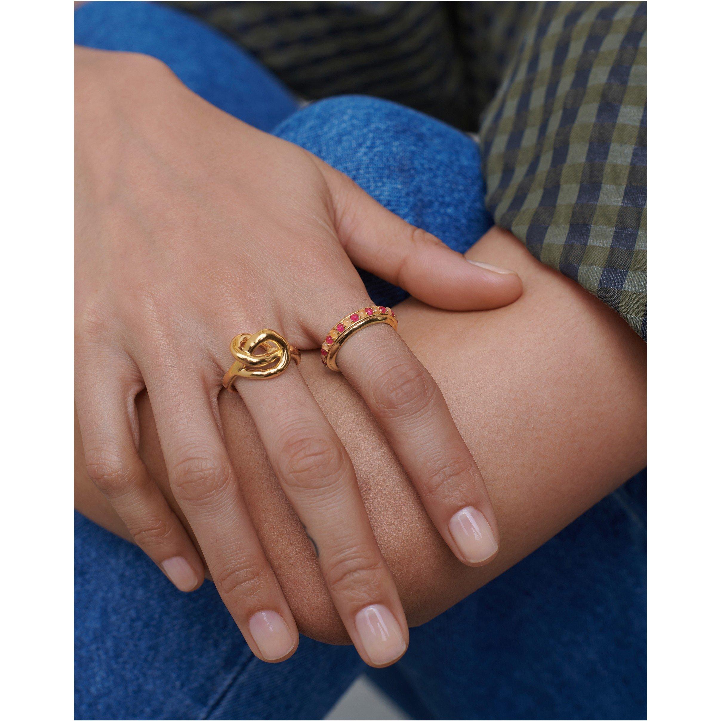 GOLD AND OTHER - Missoma - RING PINK QUARTZ09 - 3
