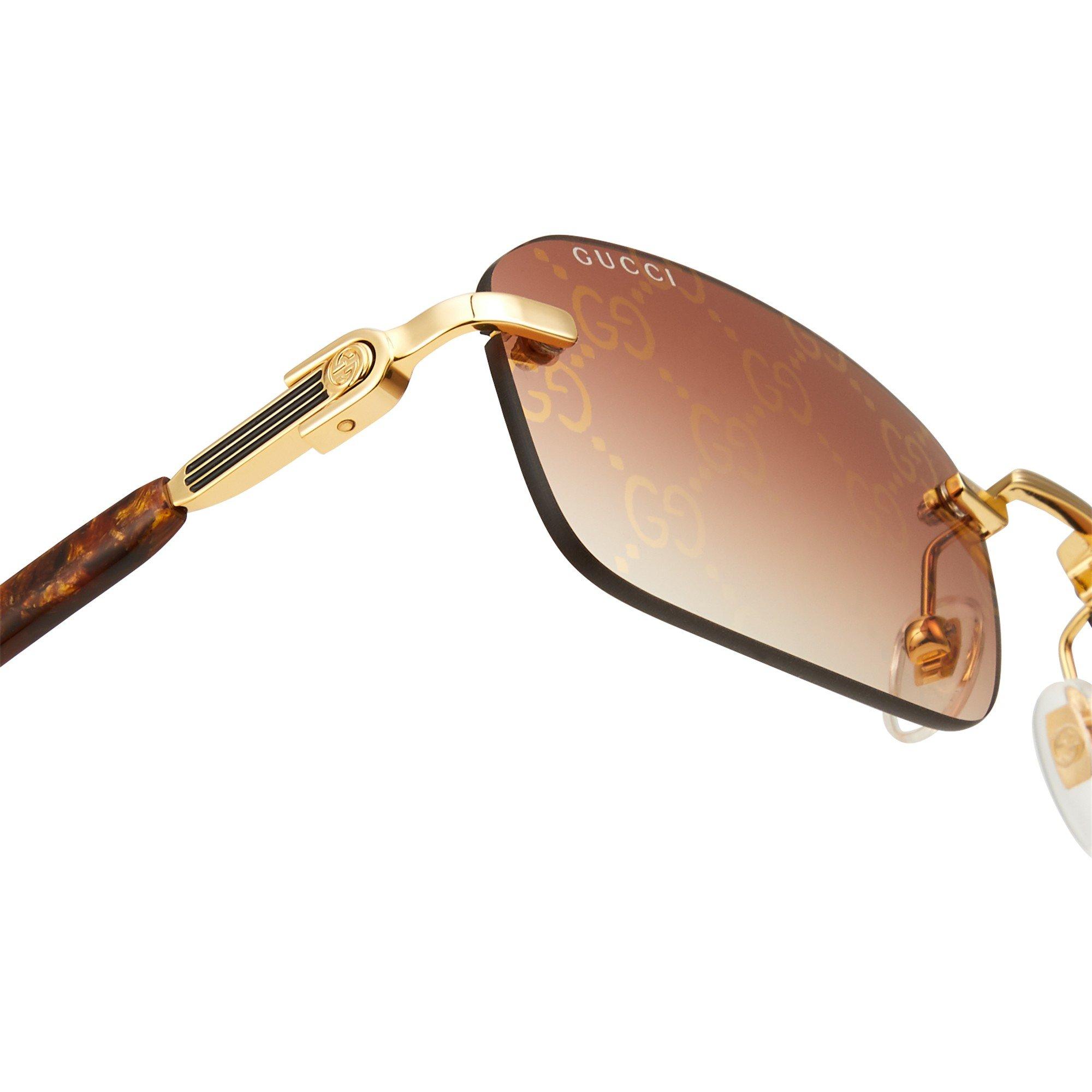 GOLD AND OTHER - Gucci - Acetate Rectangle Sunglasses - 3