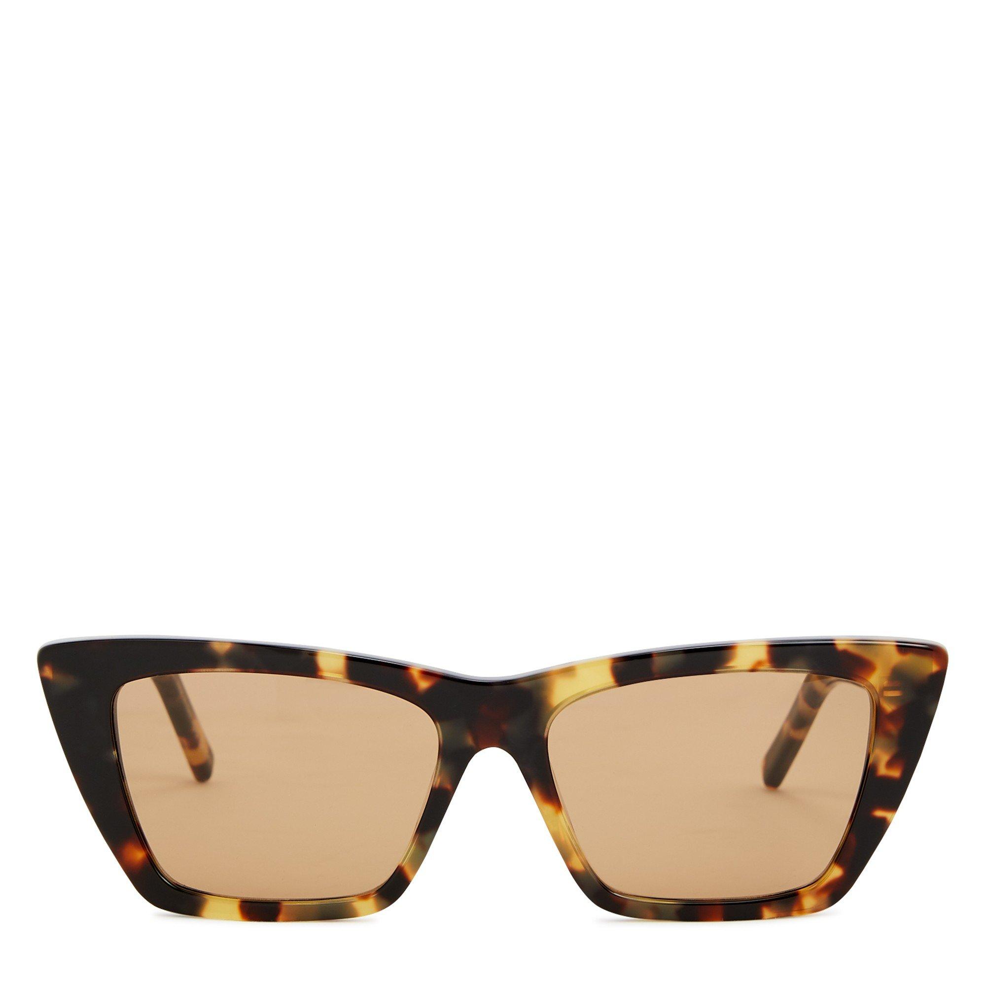 BROWN AND OTHER - Saint Laurent - Women's SL F Cat Eye Sunglasses - 2
