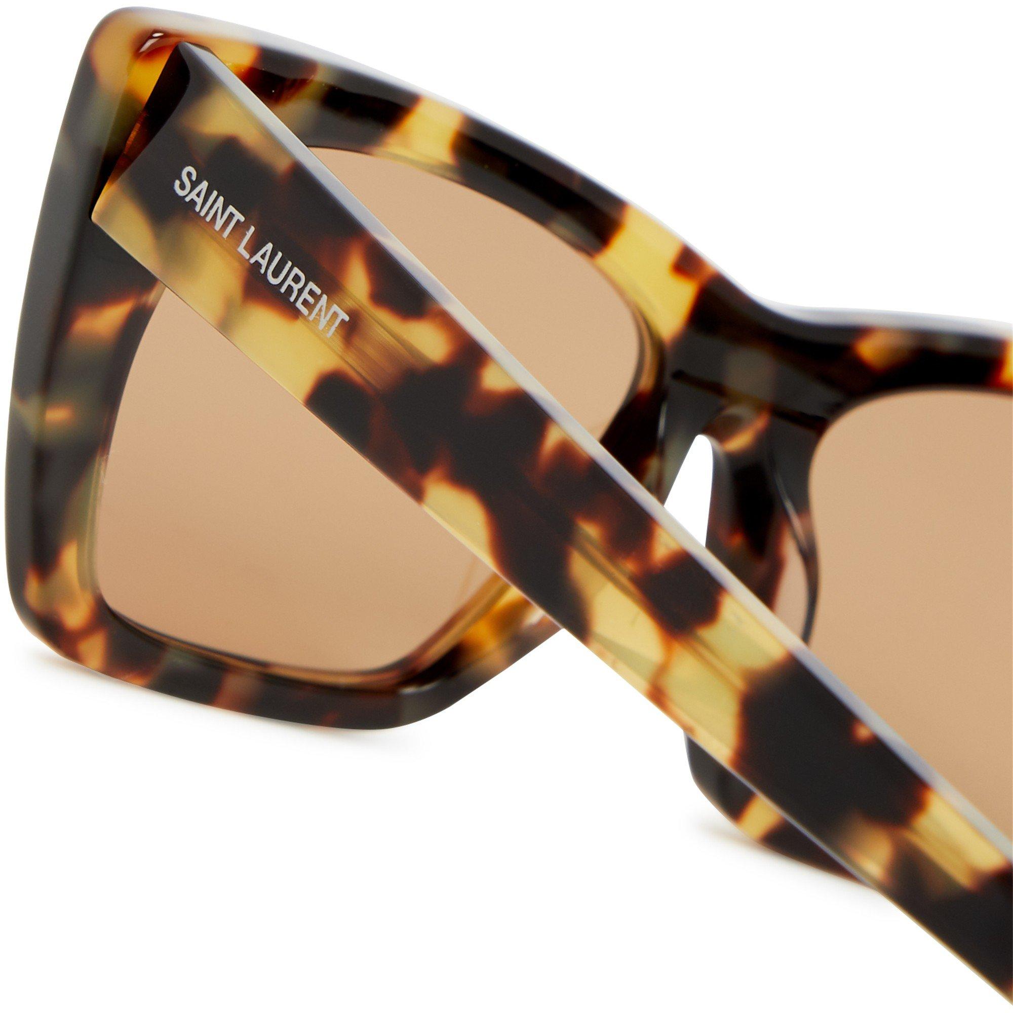 BROWN AND OTHER - Saint Laurent - Women's SL F Cat Eye Sunglasses - 3