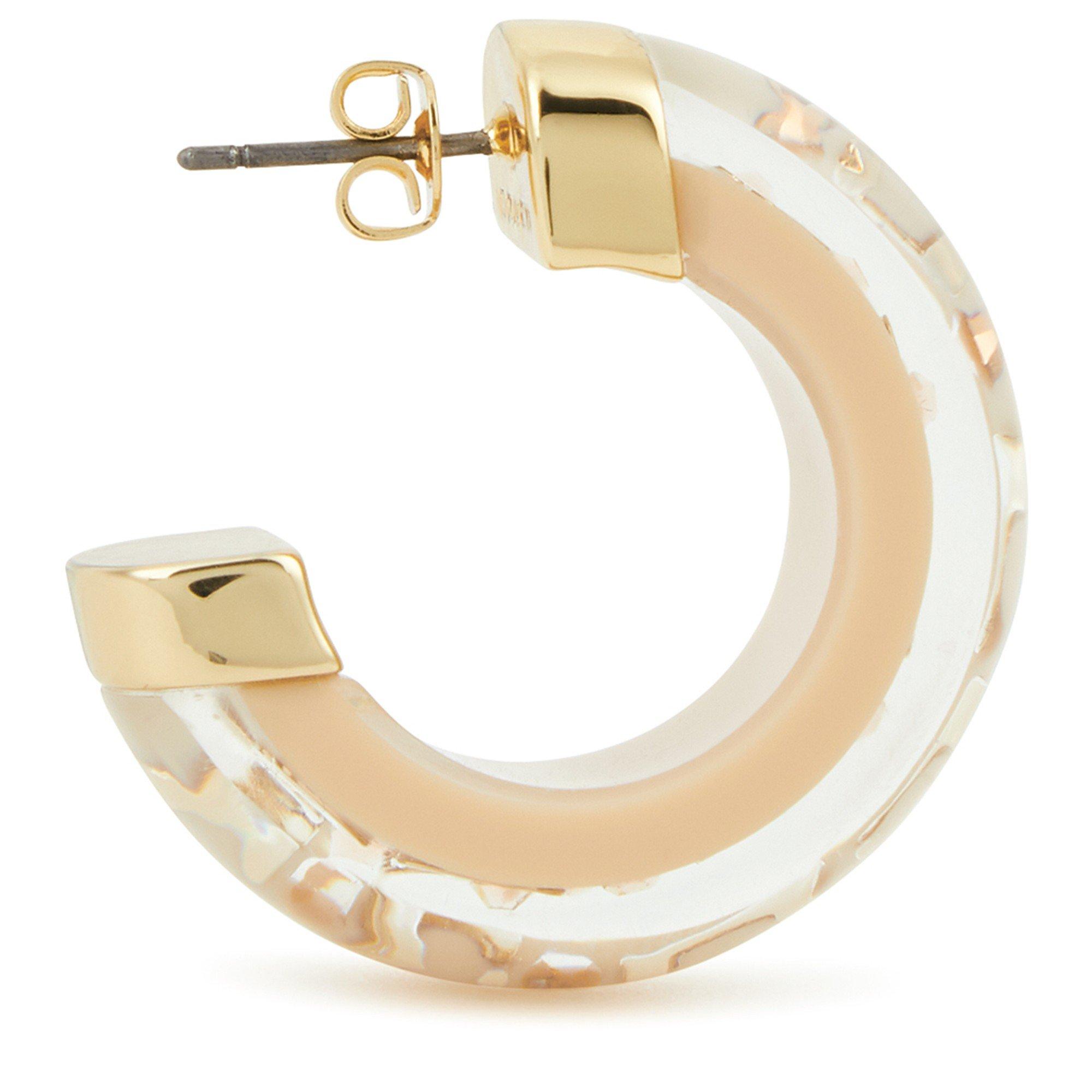 GOLD AND OTHER - Coach - C Logo Chunky Hoop Earrings - 2
