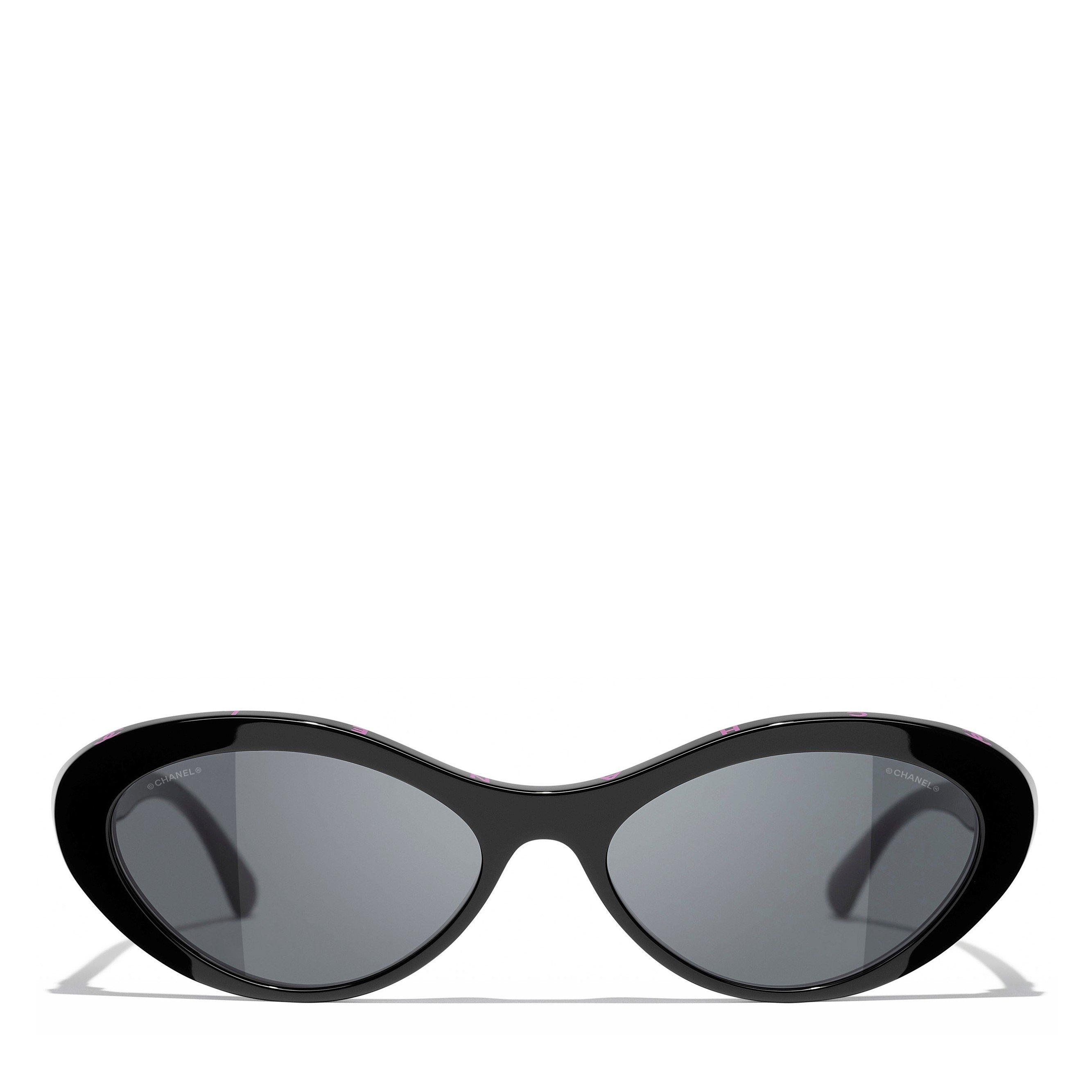BLACK - CHANEL - CHANEL F NARROW CAT EYE SG - 2