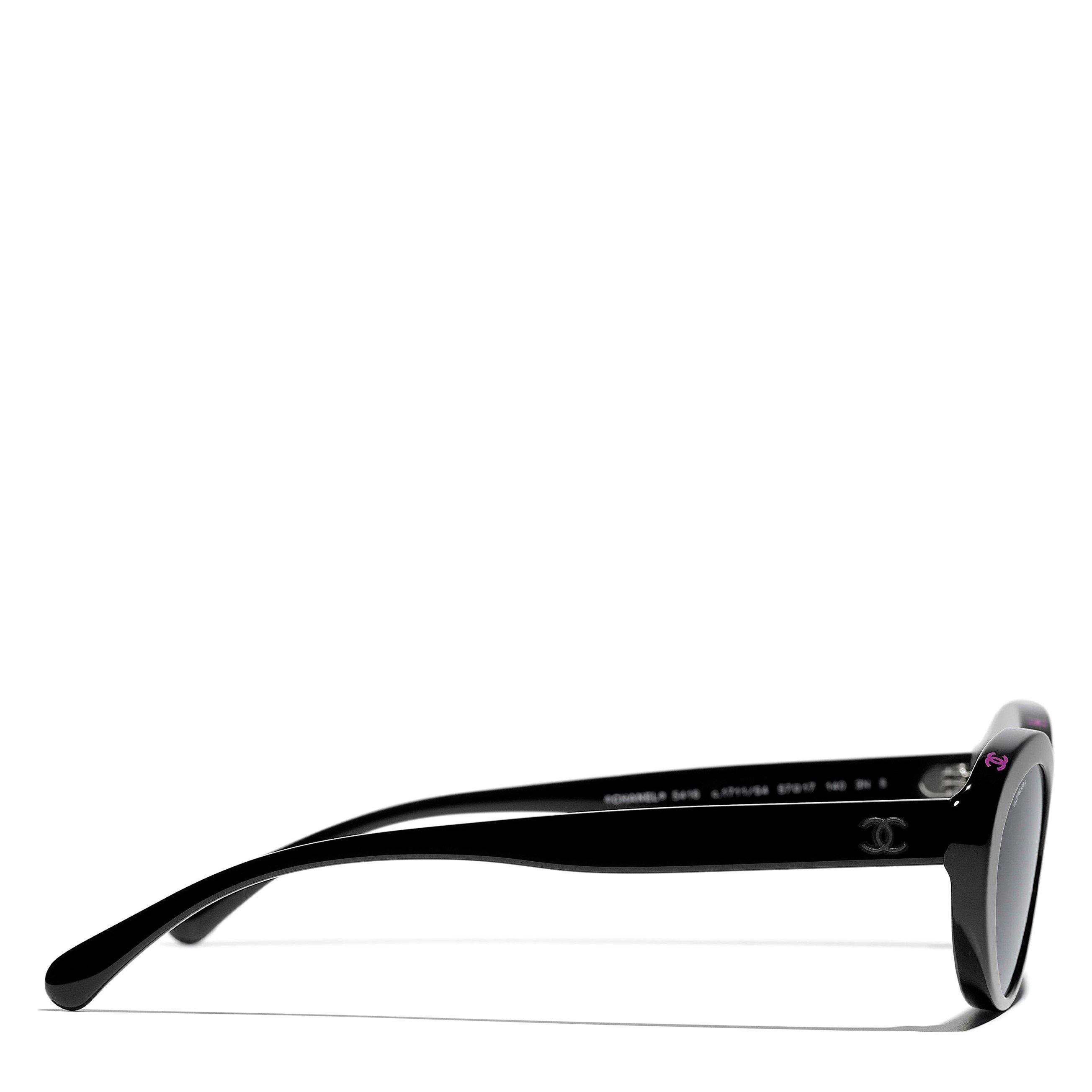 BLACK - CHANEL - CHANEL F NARROW CAT EYE SG - 3