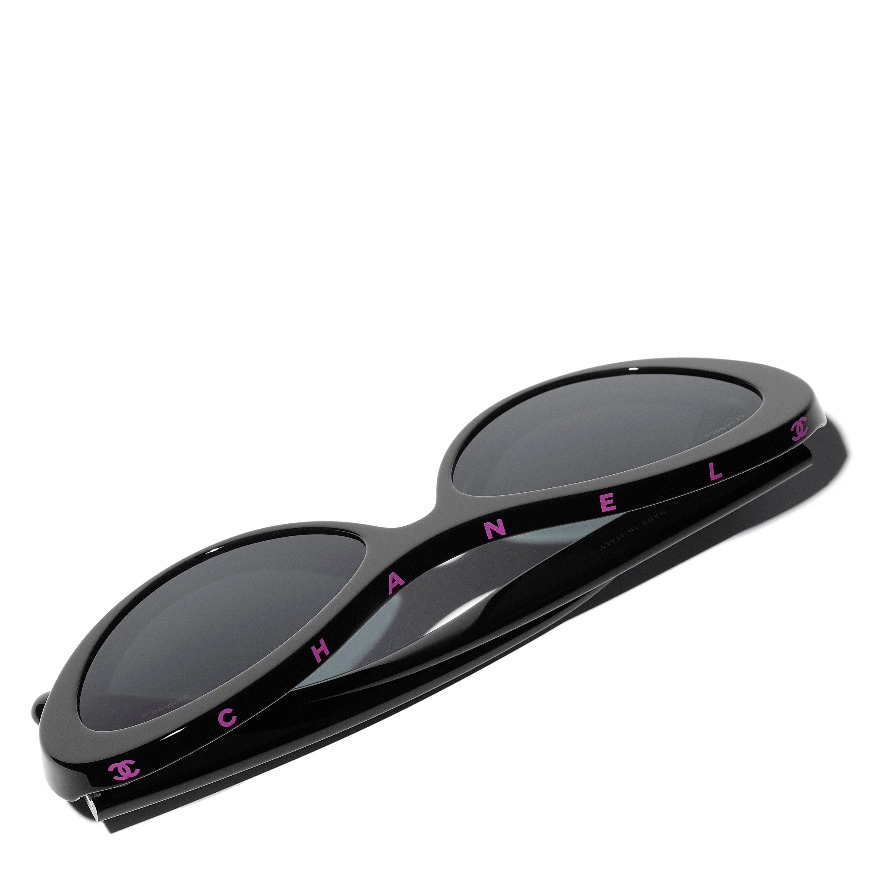BLACK - CHANEL - CHANEL F NARROW CAT EYE SG - 4