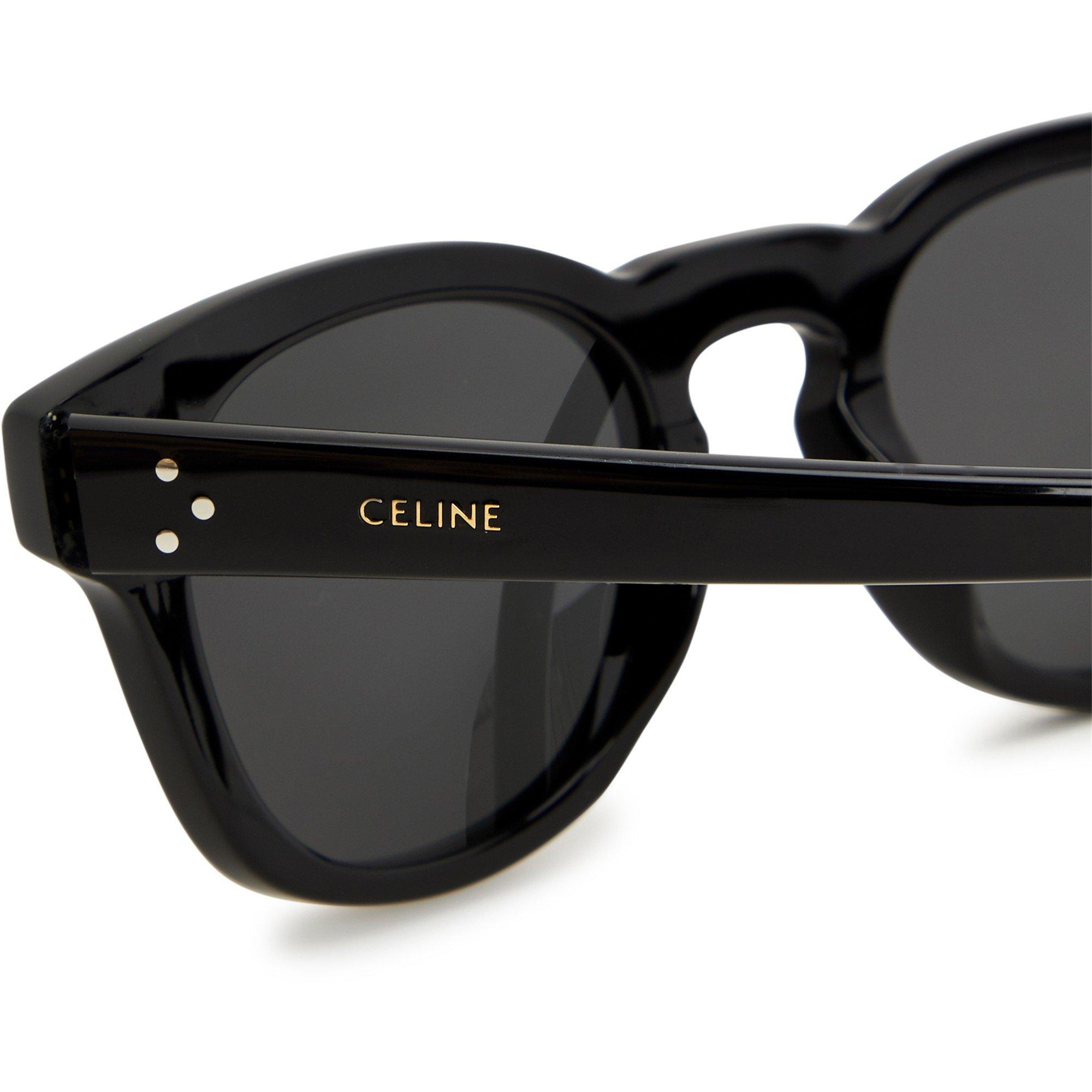 BLACK AND OTHER - Celine - C U Round Acetate Sunglasses - 3