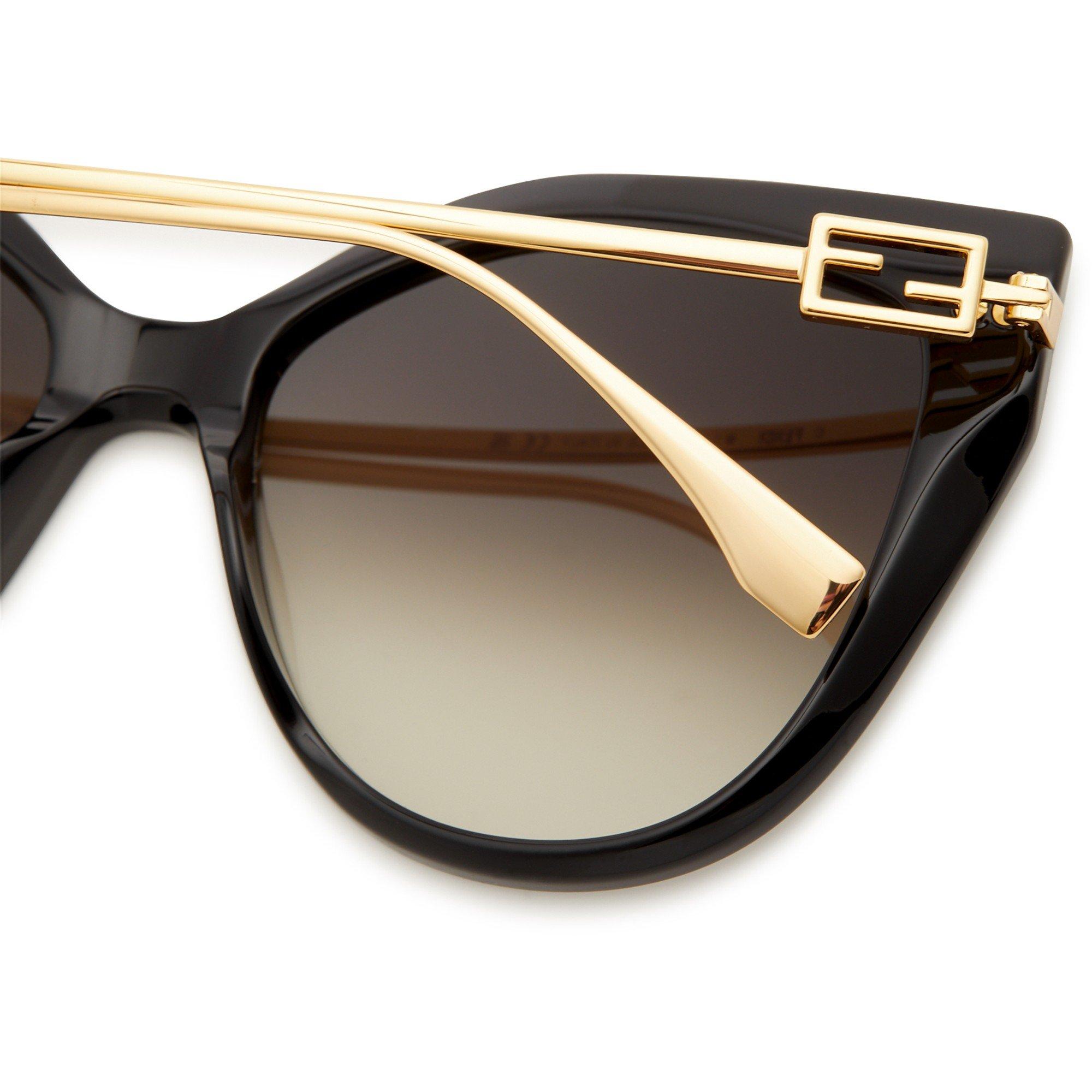 BLACK AND OTHER - Fendi - FEN F CAT EYE ACETATE SG - 3