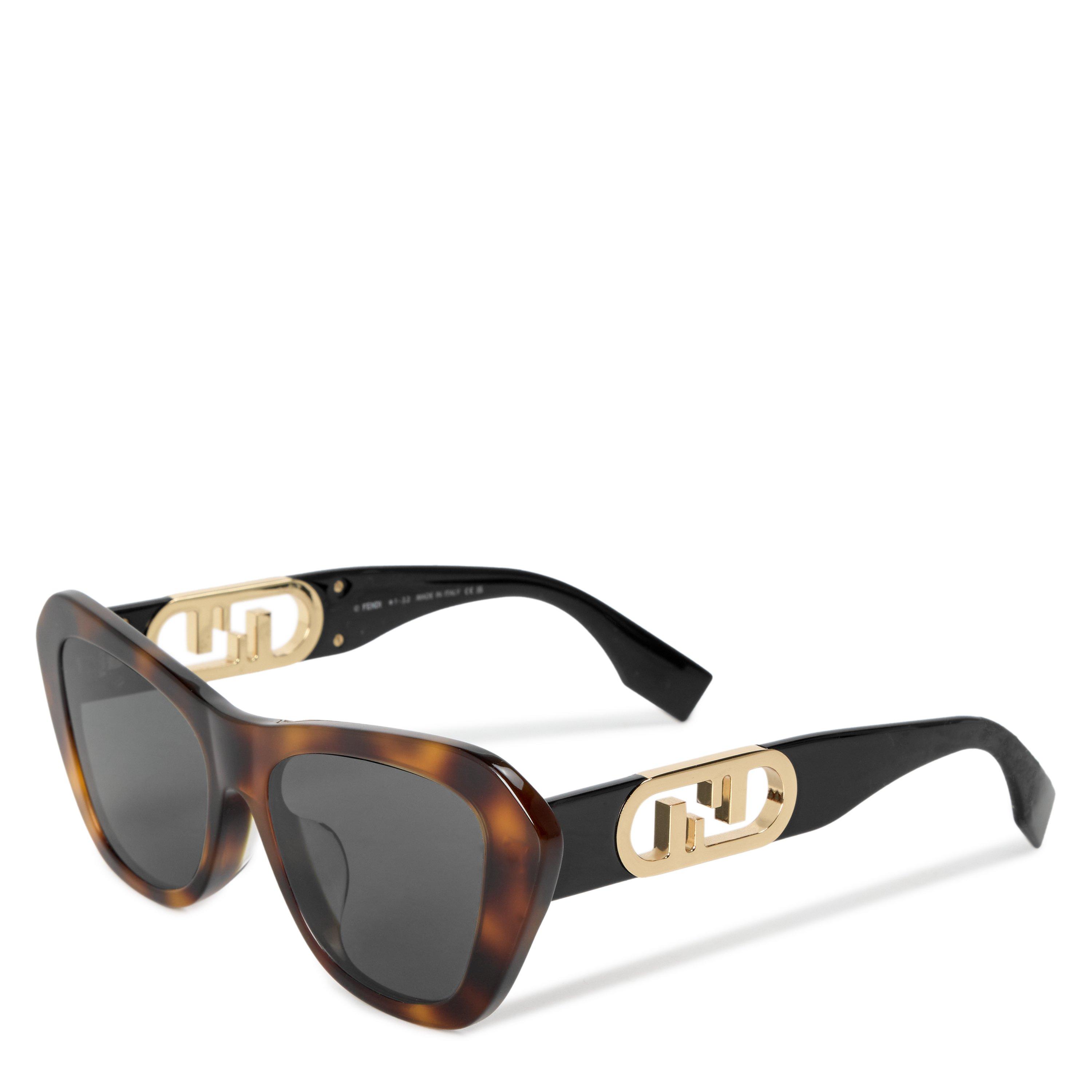 BROWN AND OTHER - Fendi - FEN F CAT EYE ACETATE SG - 1