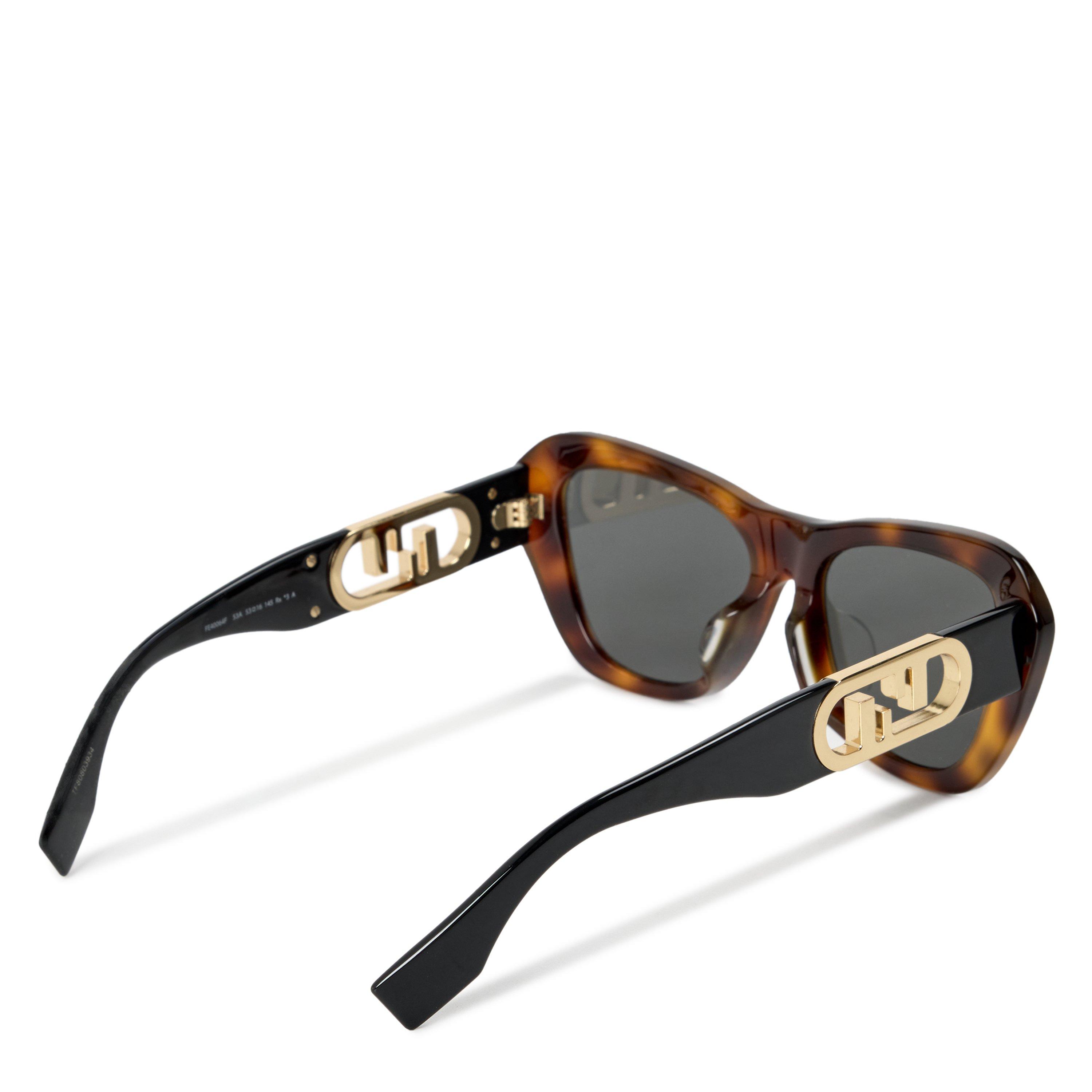 BROWN AND OTHER - Fendi - FEN F CAT EYE ACETATE SG - 2