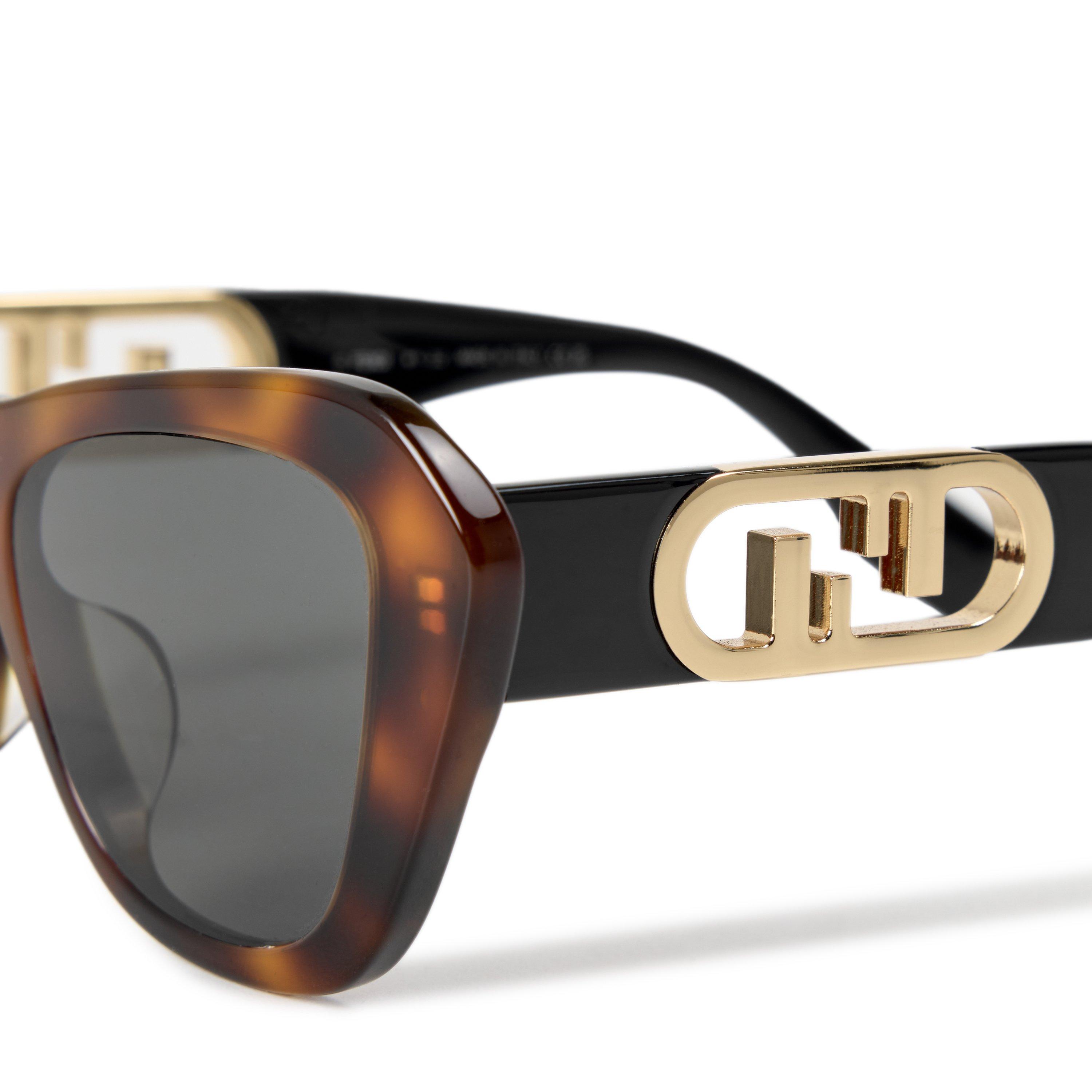 BROWN AND OTHER - Fendi - FEN F CAT EYE ACETATE SG - 3