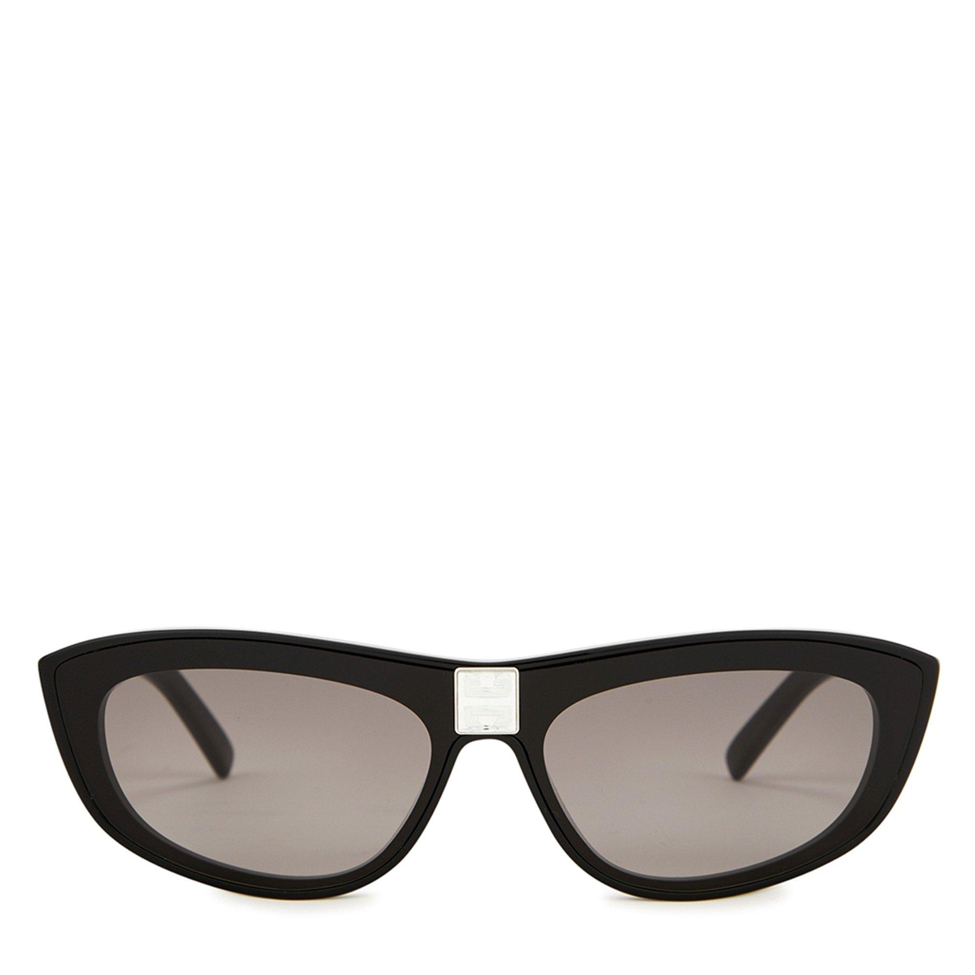 BLACK AND OTHER - GIVENCHY - Women's Narrow Acetate Cat Eye Sunglasses - 2