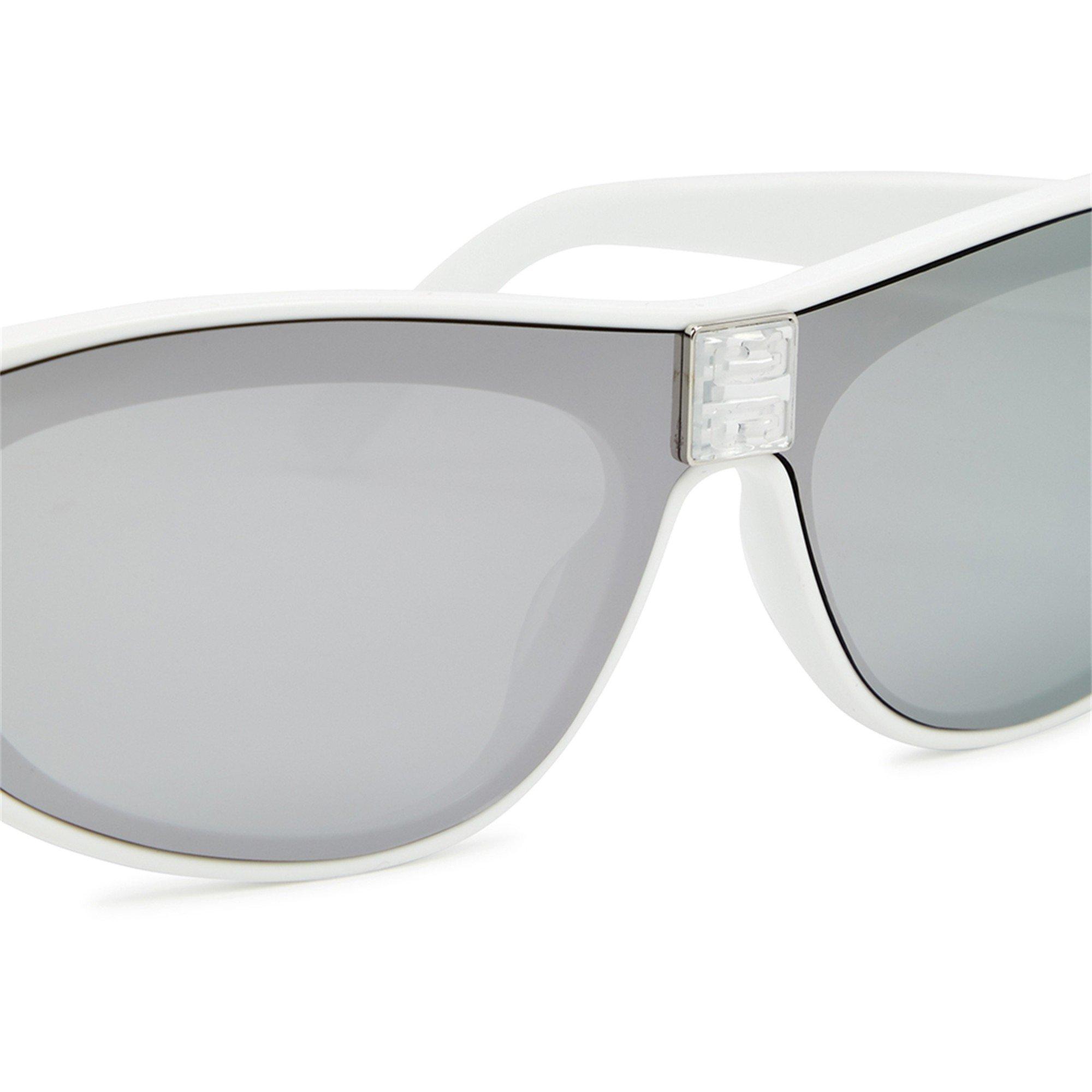 WHITE AND OTHER - GIVENCHY - Women's Narrow Acetate Rectangle Sunglasses - 3